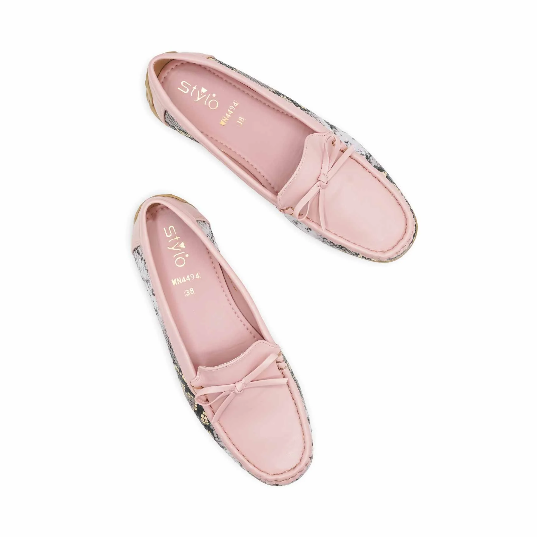 Pink Moccasin For Women WN4494 - Image 7
