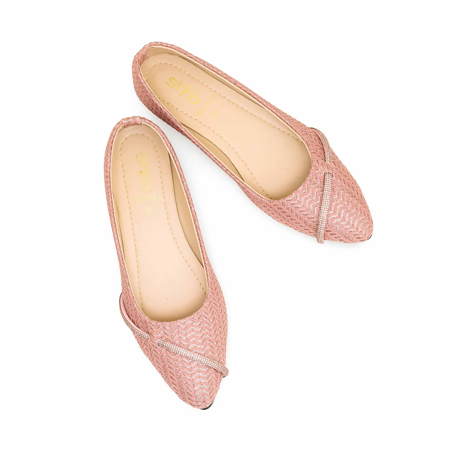 Women's Pink Pumps WN0992 - Image 4