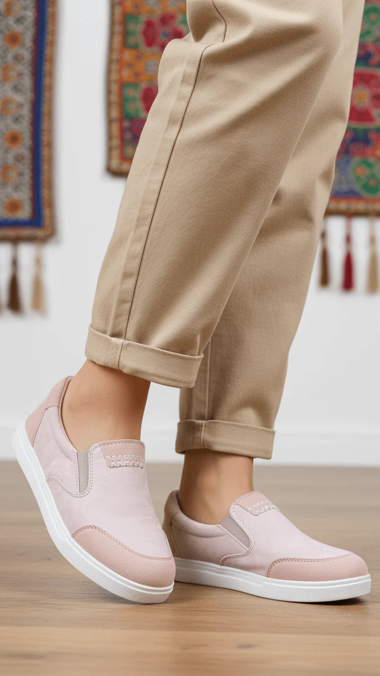 Pink Sneaker For Women WN6170 - Image 2