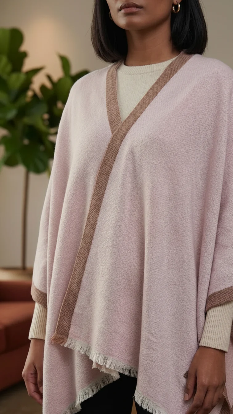 Pink Winter Capeshawl PW5649 - Image 2