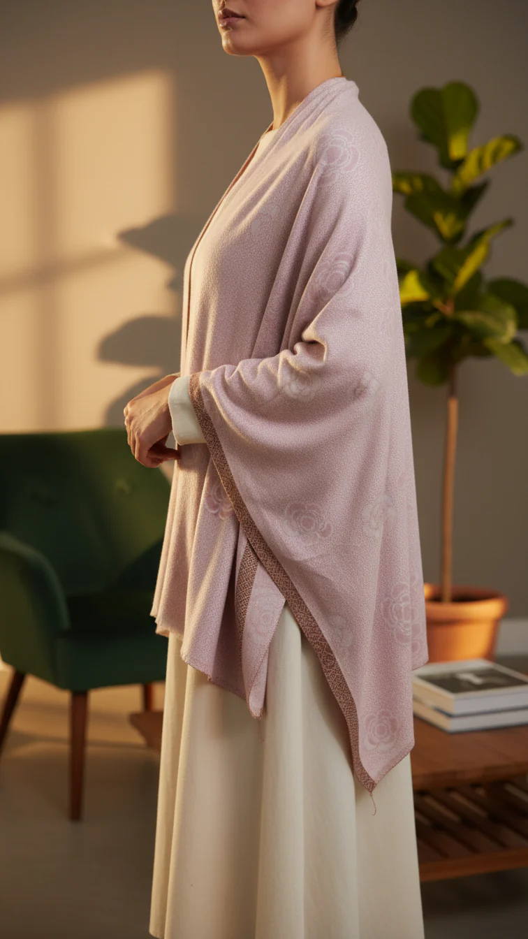 Pink Winter Capeshawl PW5699 - Image 2