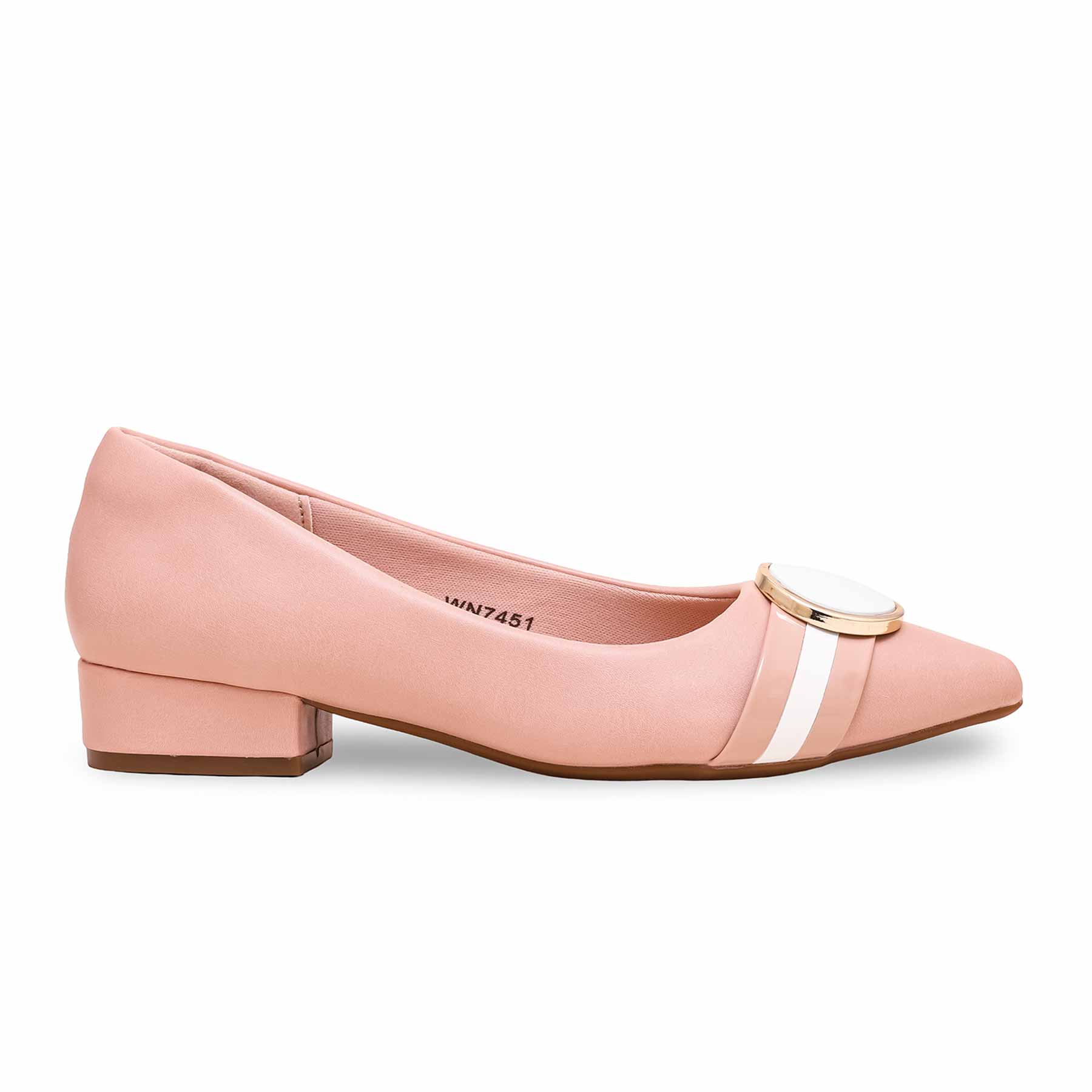 Pink Winter Court Shoes WN7451 - Image 2