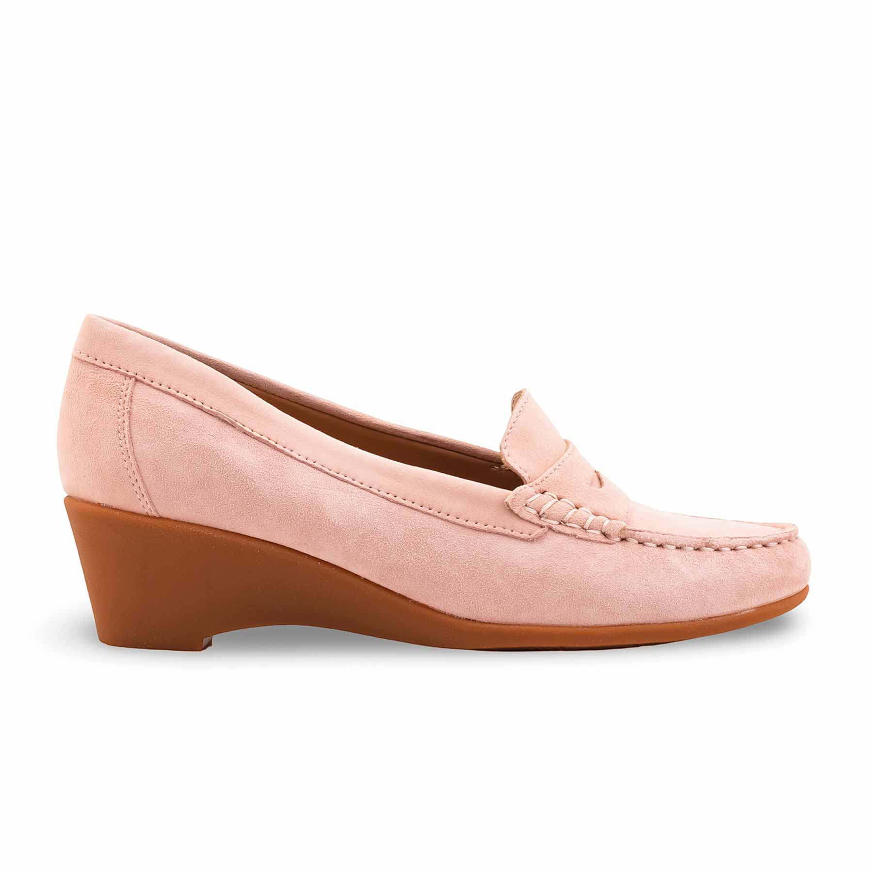 Pink Winter Moccasin For Ladies WN4429 - Image 2