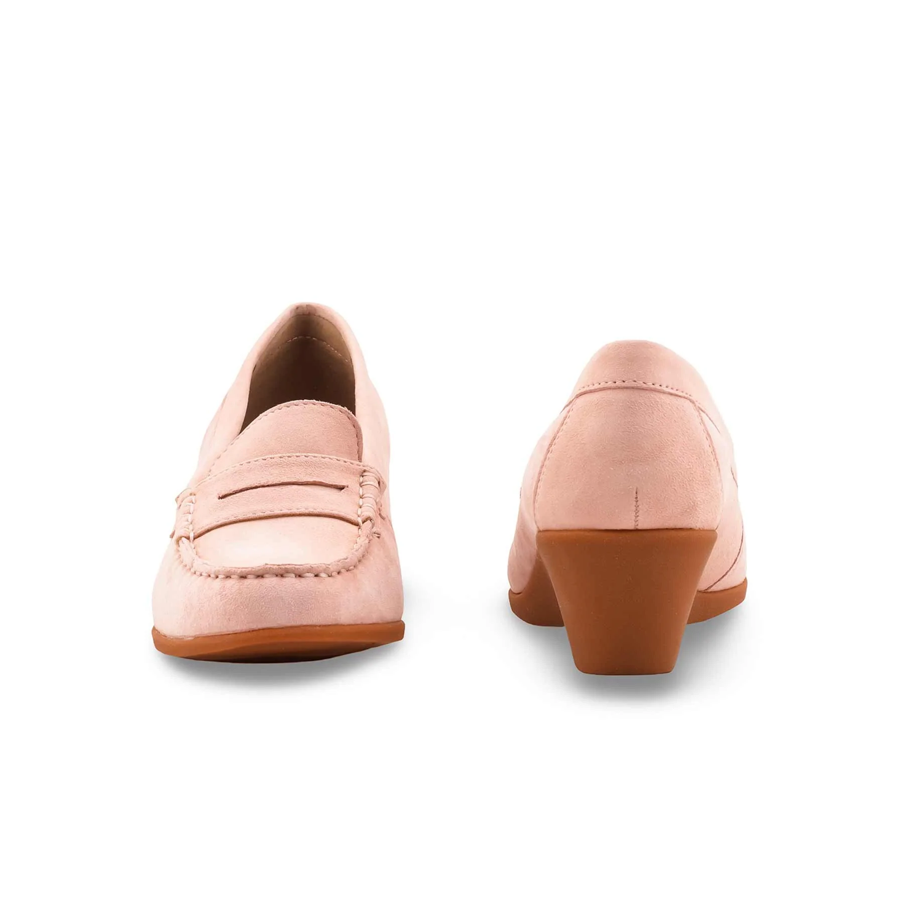 Pink Winter Moccasin For Ladies WN4429 - Image 4
