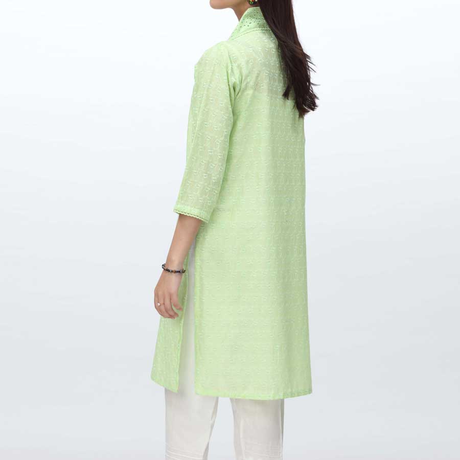 1PC- Embroidered Chikankari Shirt PS4172 - Image 3