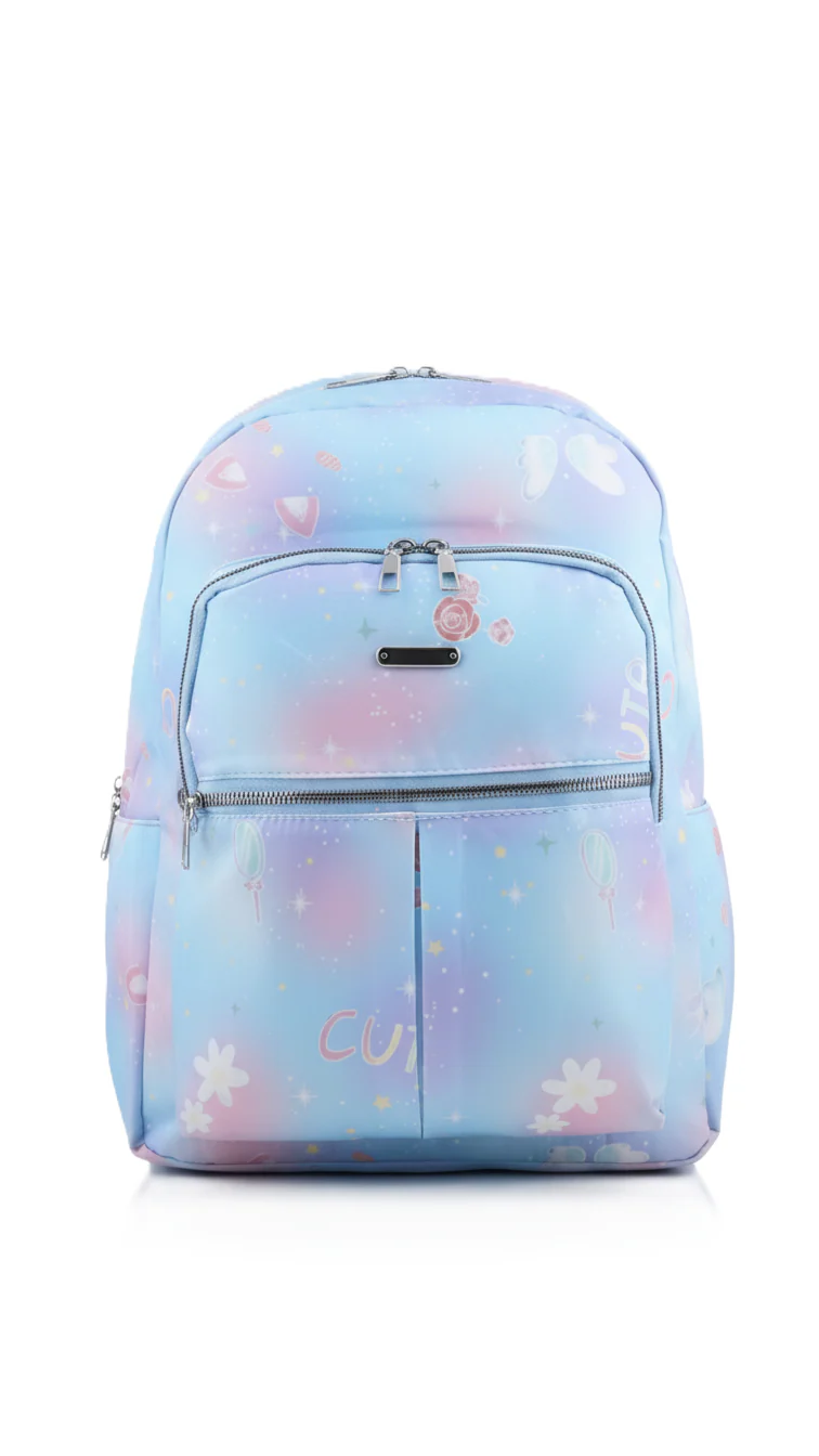 Purple Casual Back Pack For Ladies P47474 - Image 2