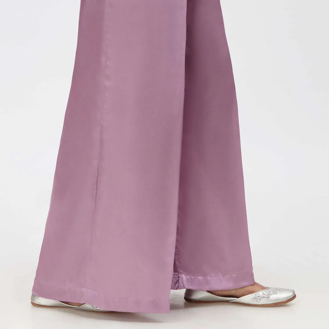 Purple Dyed Grip Silk Plazo PW3644 - Image 2