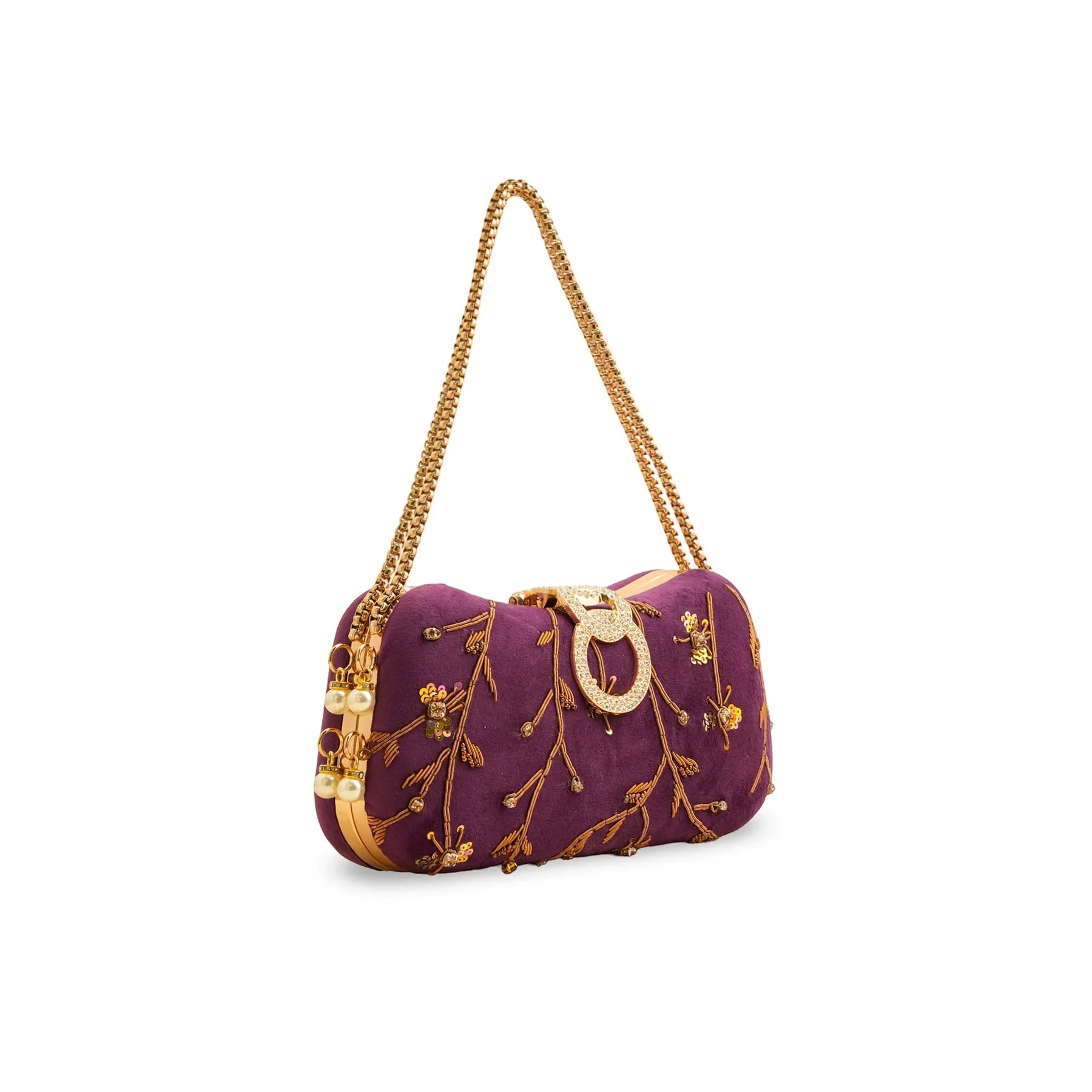 Purple Fancy Clutch P15403 - Image 3
