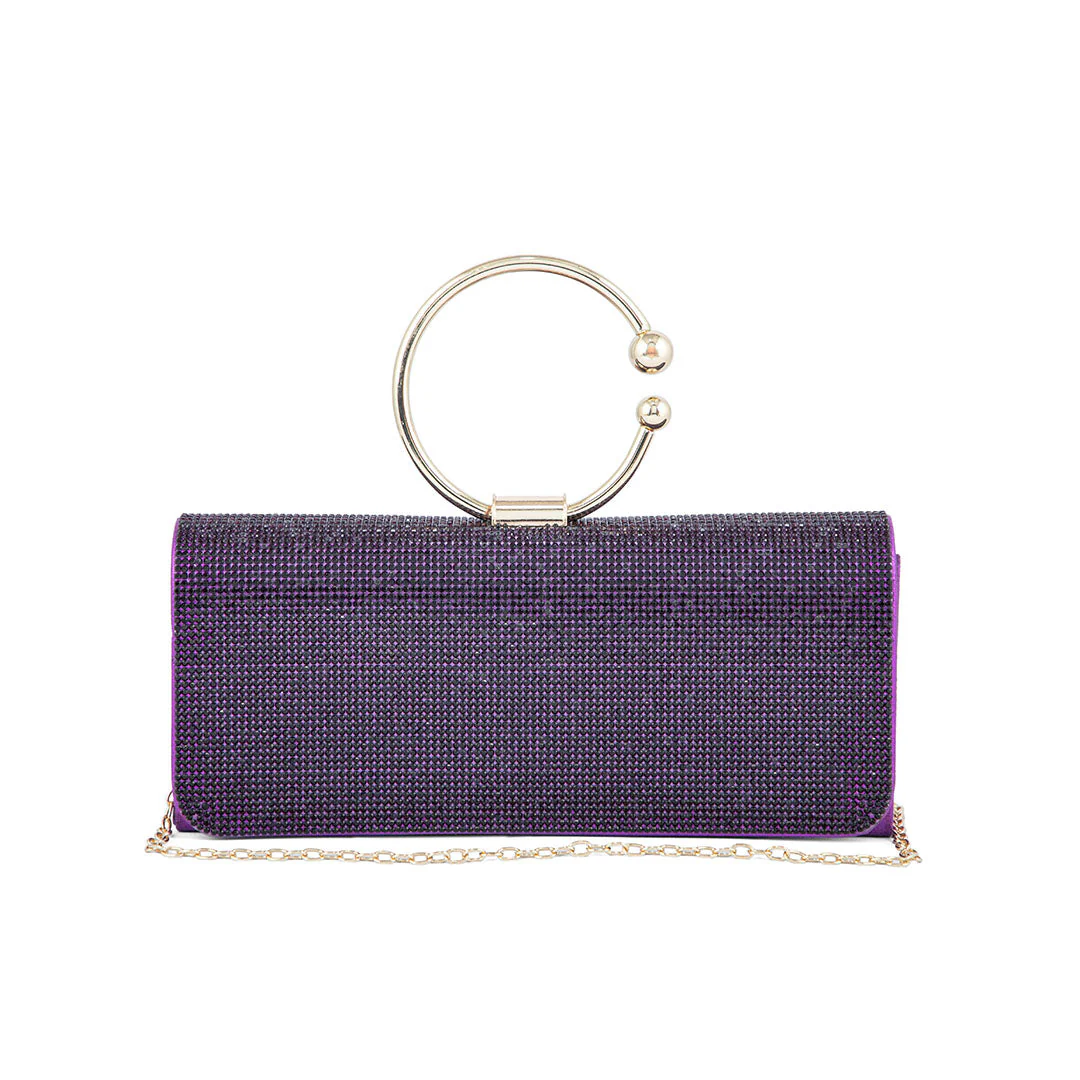 Purple Fancy Clutch P24329 - Image 2