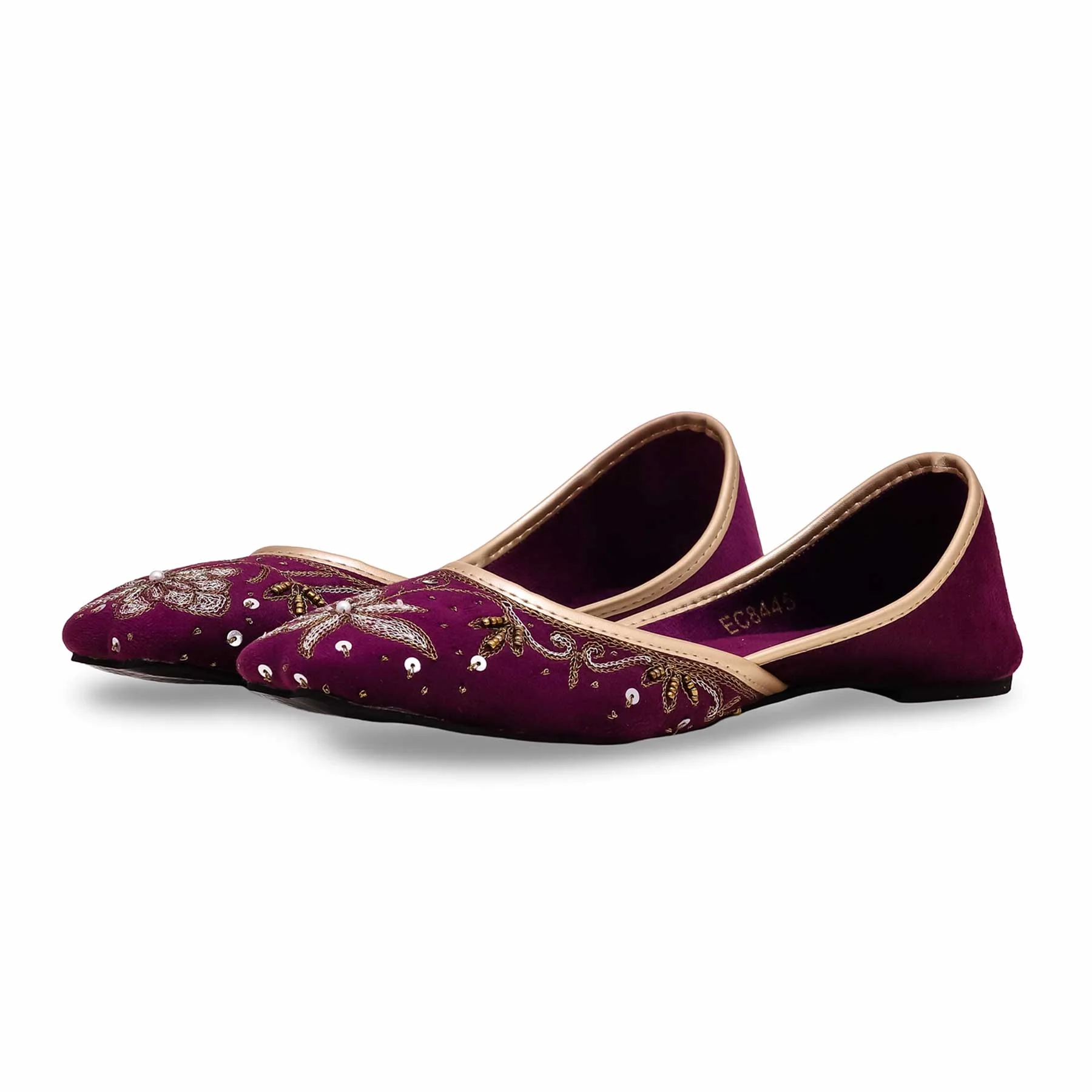 Purple Fancy Khussa EC8445 - Image 3