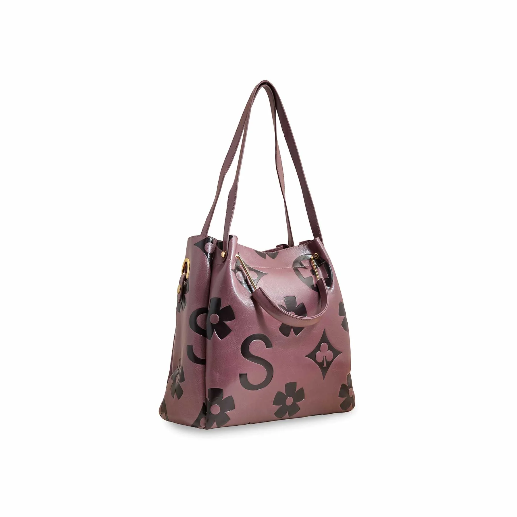 Purple Formal Hand Bag For Women P36220 - Image 3