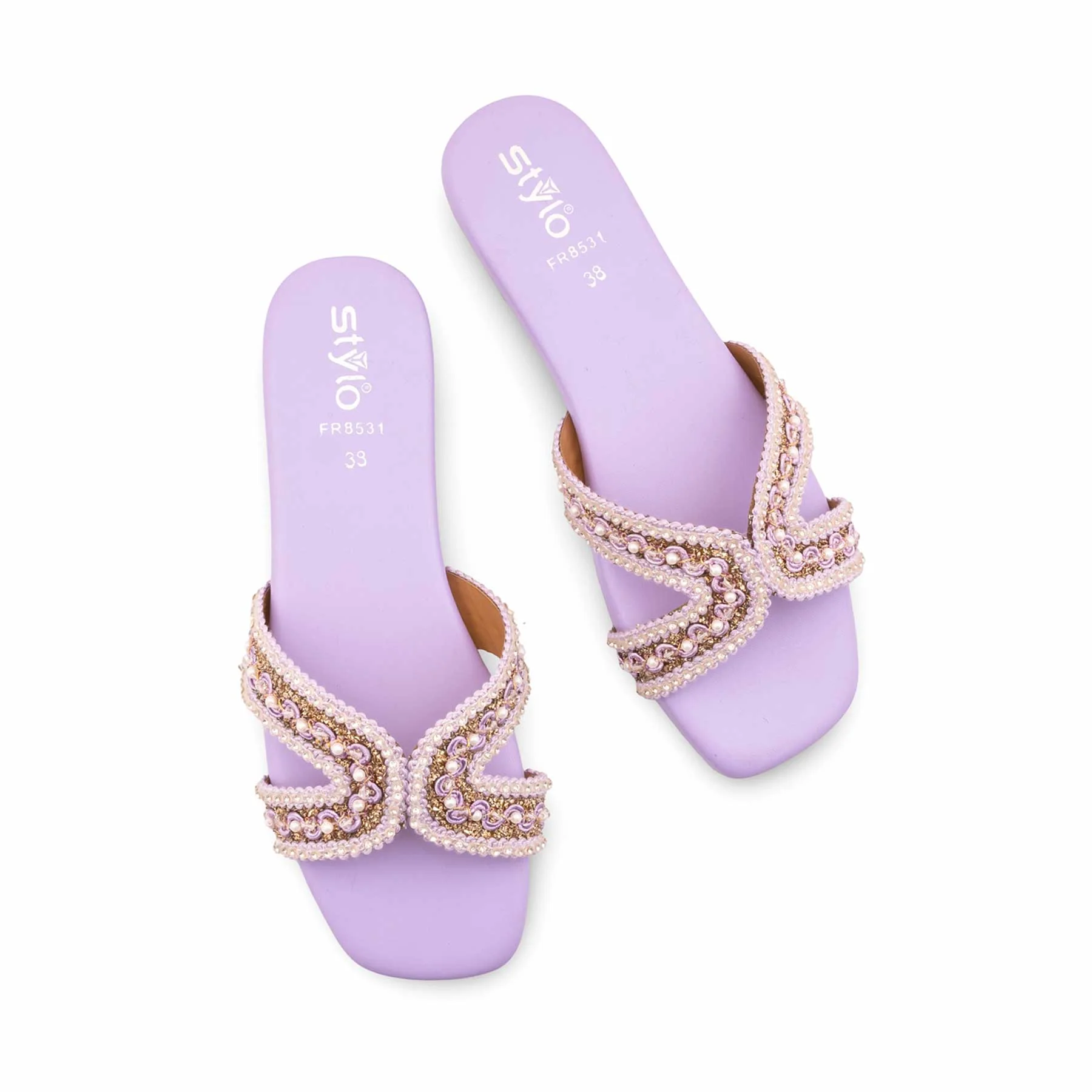 Purple Formal Slipper For Women FR8531 - Image 5