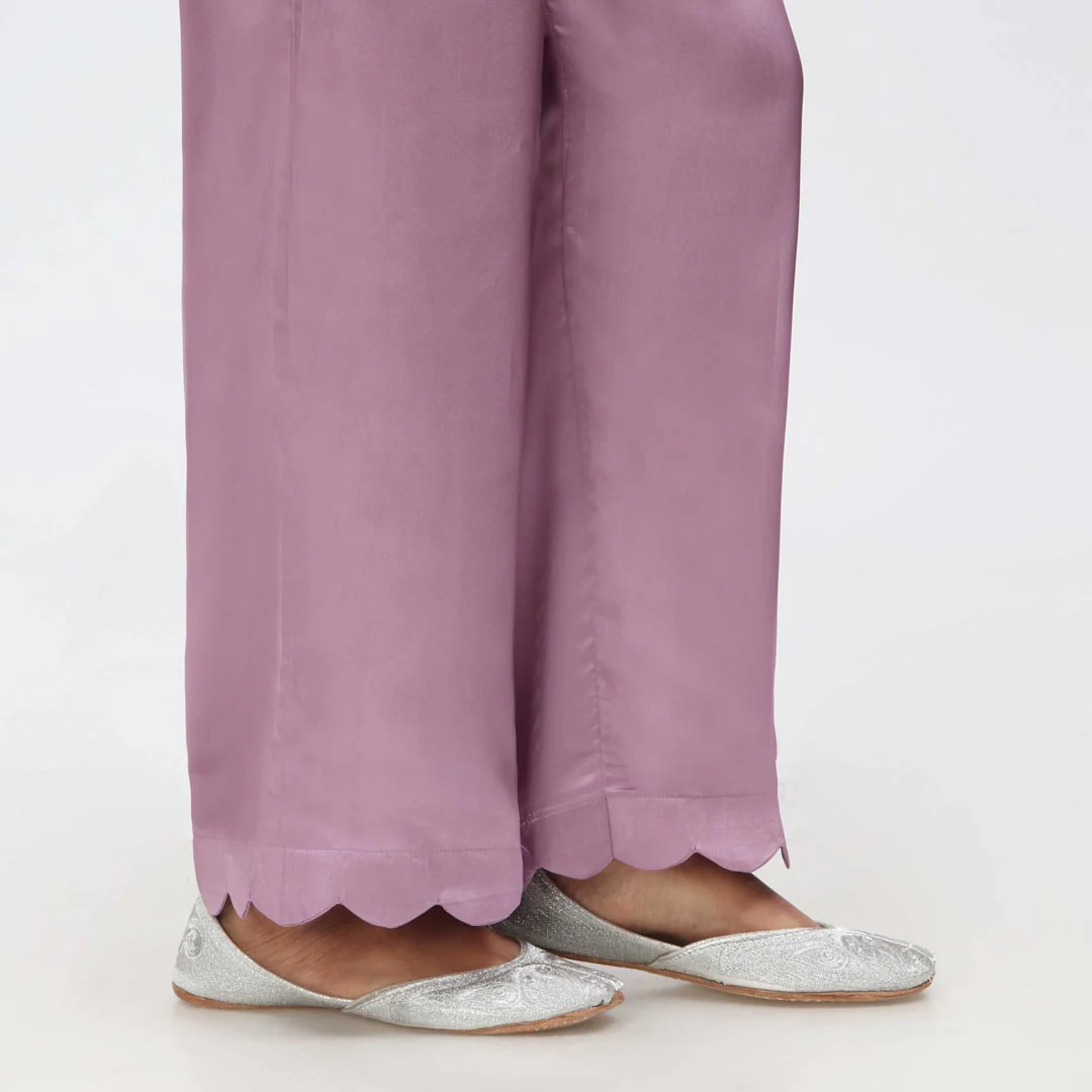 Purple Scallops Grip Silk Straight Trouser PW3645 - Image 3