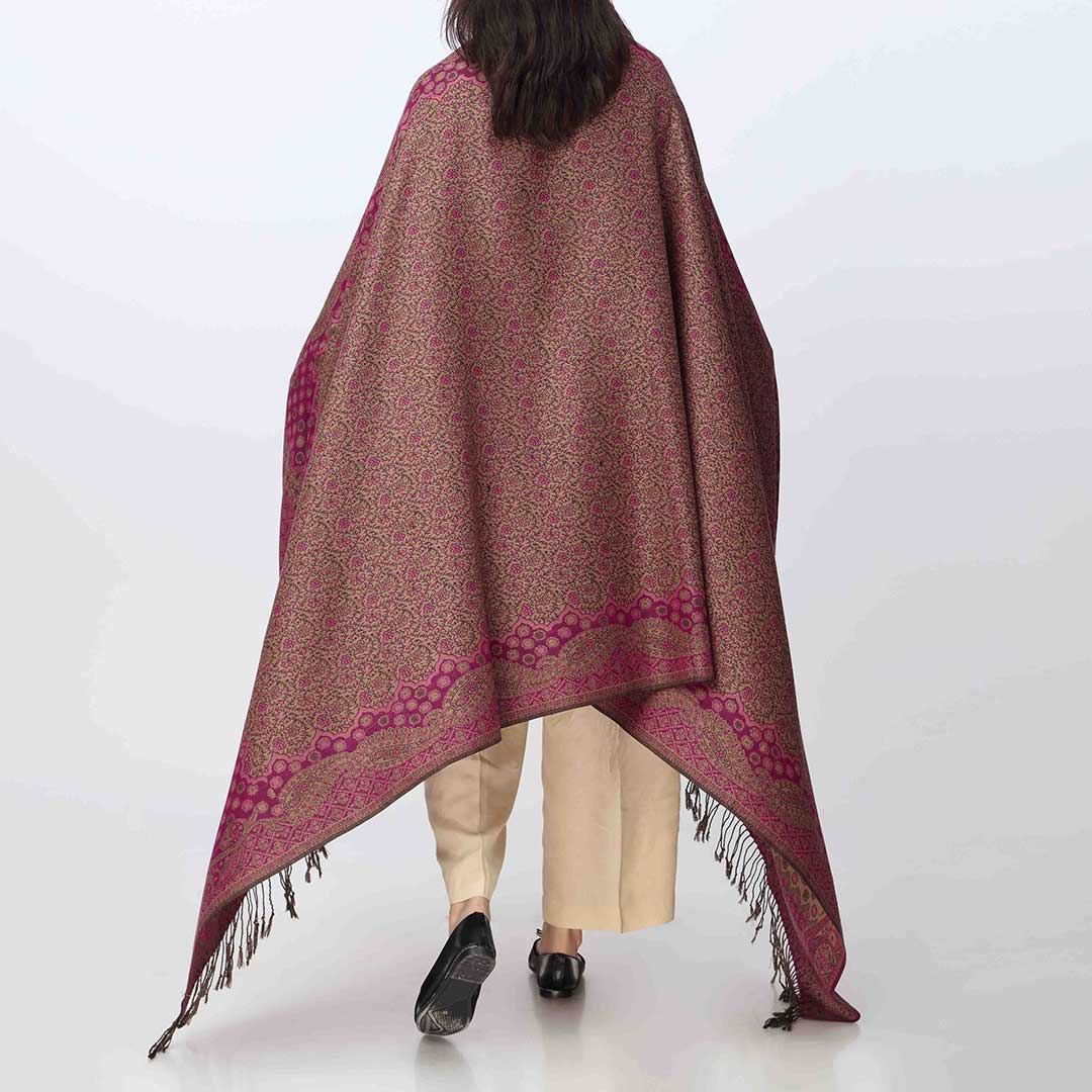 Purple Winter Shawl PW3701 - Image 2