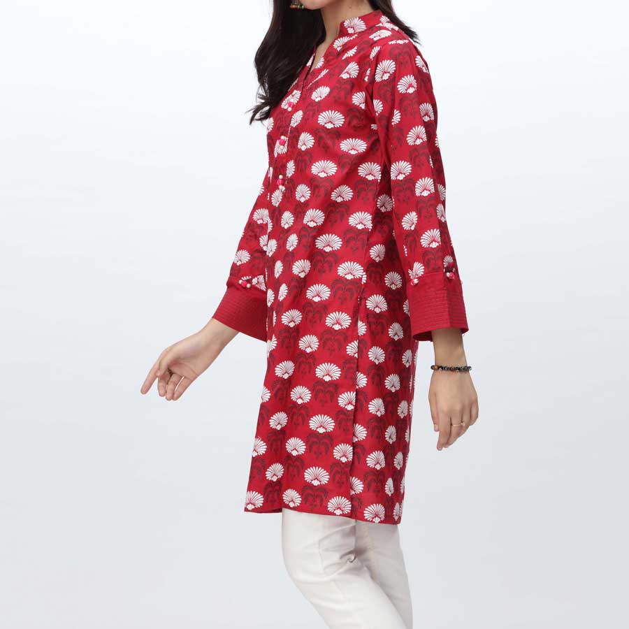 1PC- Puff Printed Cambric Shirt PS4005 - Image 2
