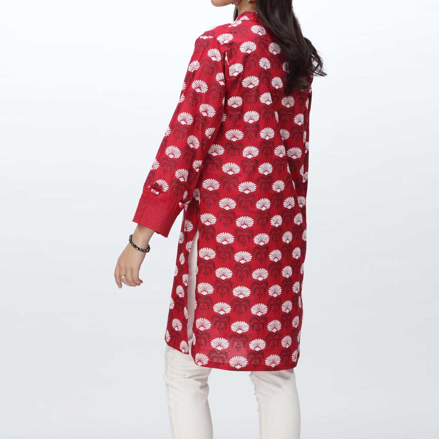 1PC- Puff Printed Cambric Shirt PS4005 - Image 3