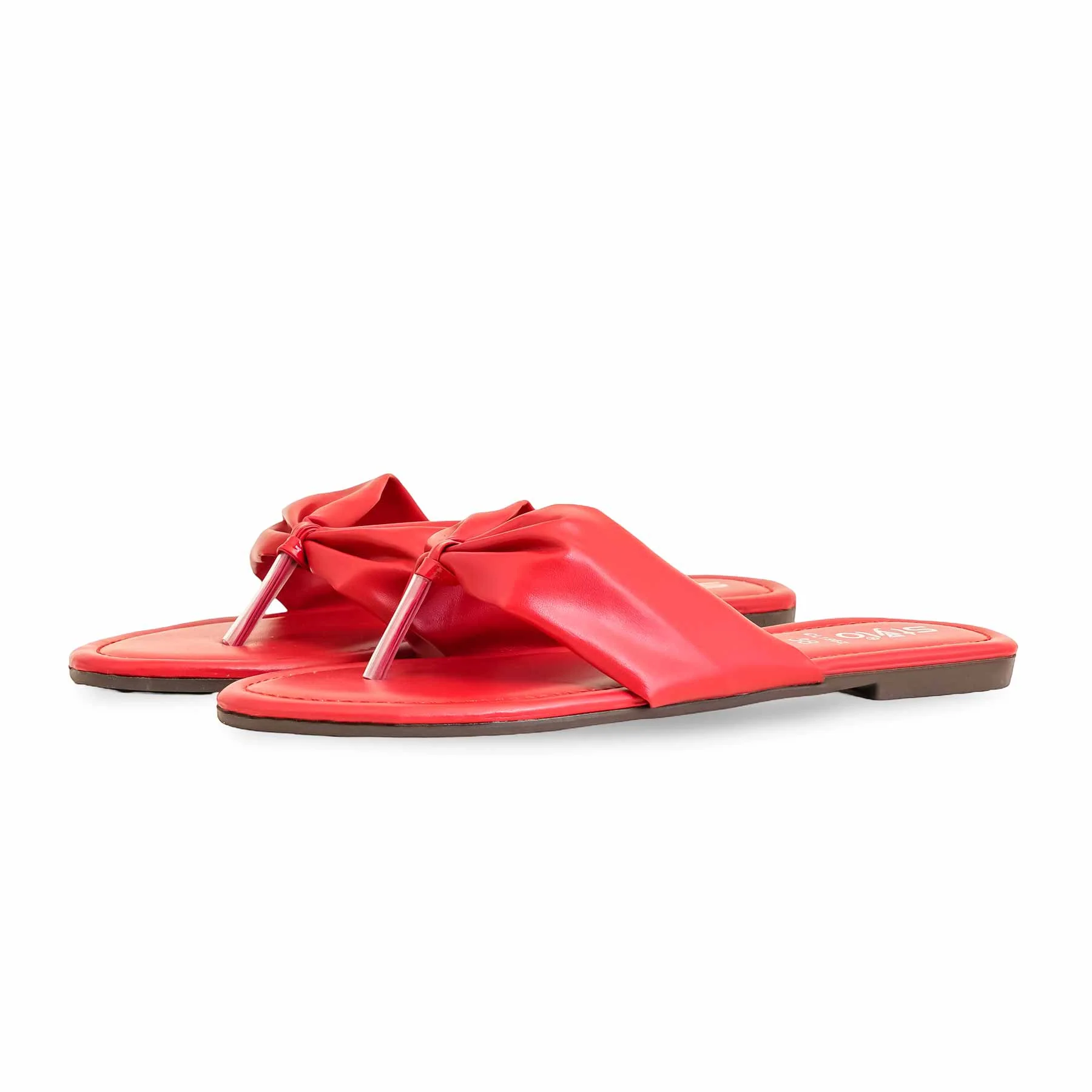 Red Casual Chappal CL1962 - Image 3
