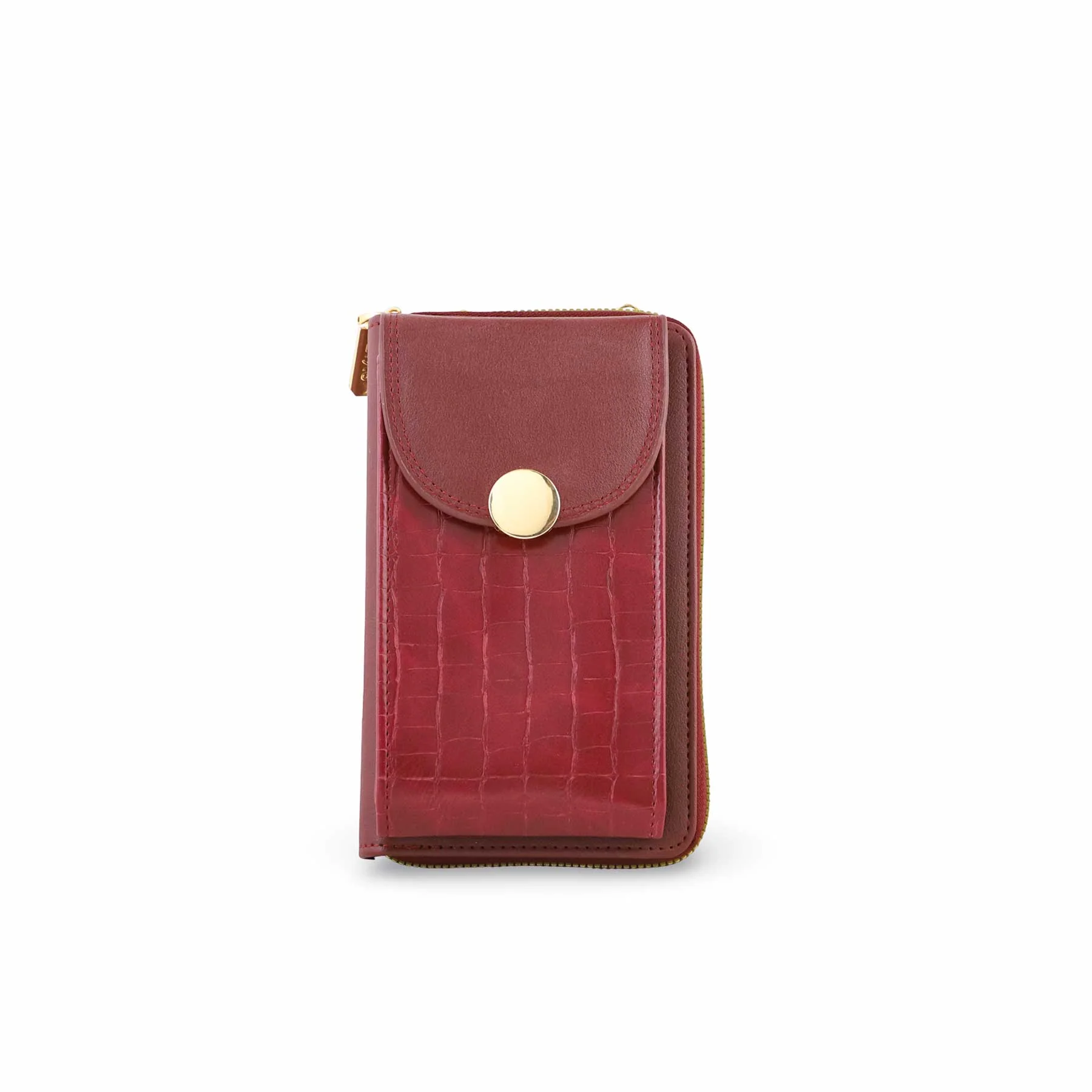 Red Casual Pouch For Ladies P97622 - Image 2