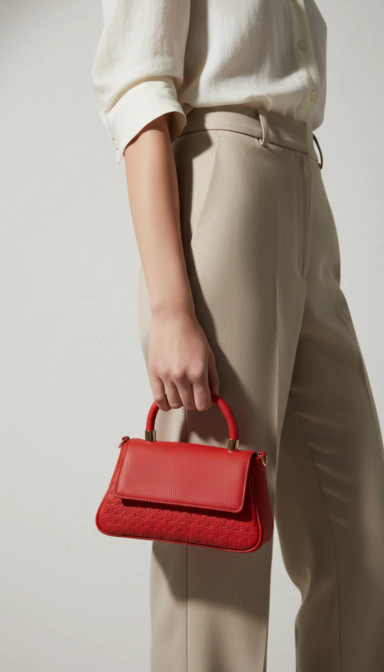 Red Casual Pouch For Ladies P97703
