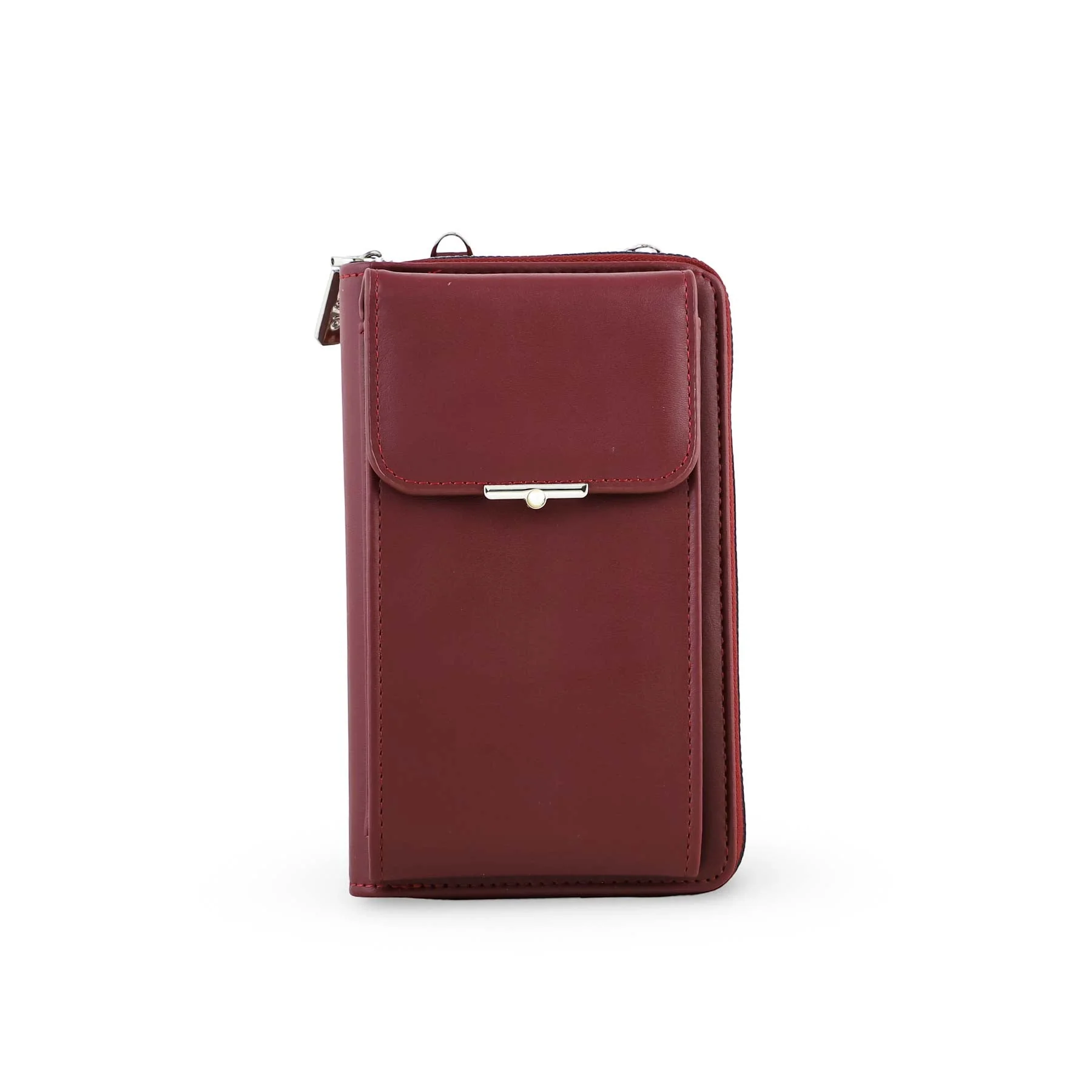 Red Casual Pouch For Women P97620 - Image 2