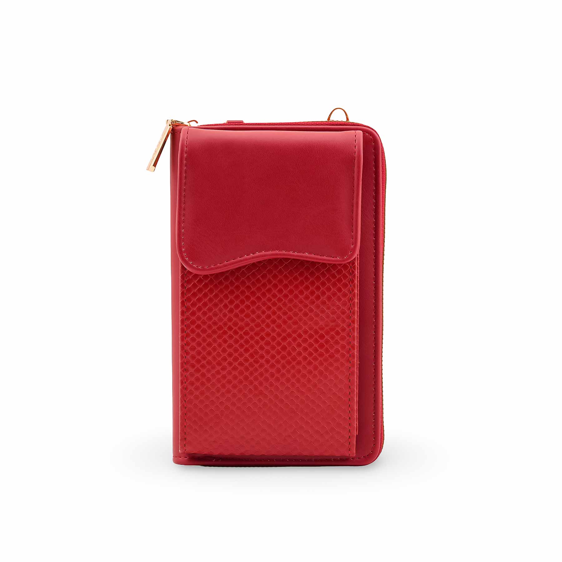 Red Casual Pouch For Women P97714 - Image 2