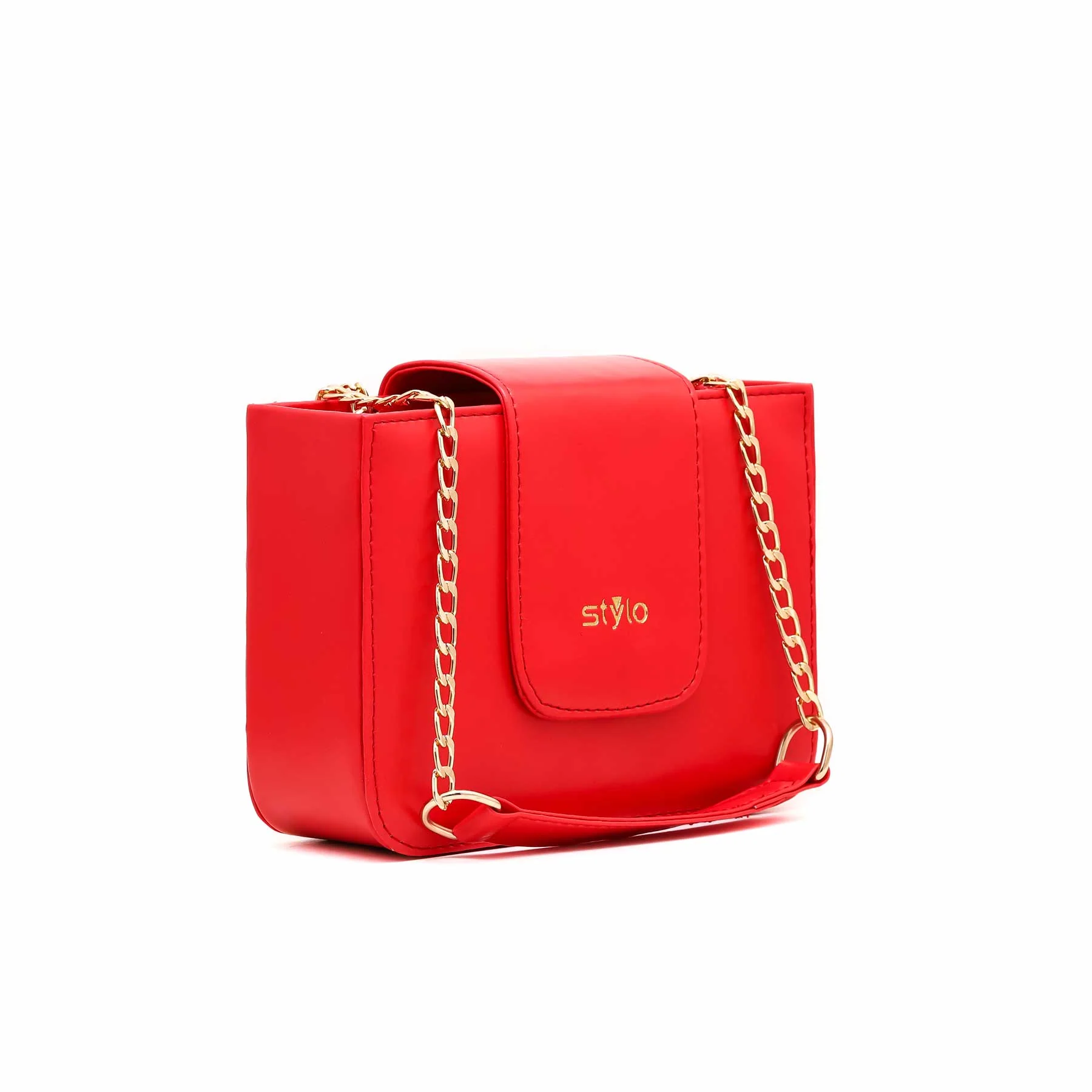 Red Casual Shoulder Bag P55383 - Image 2