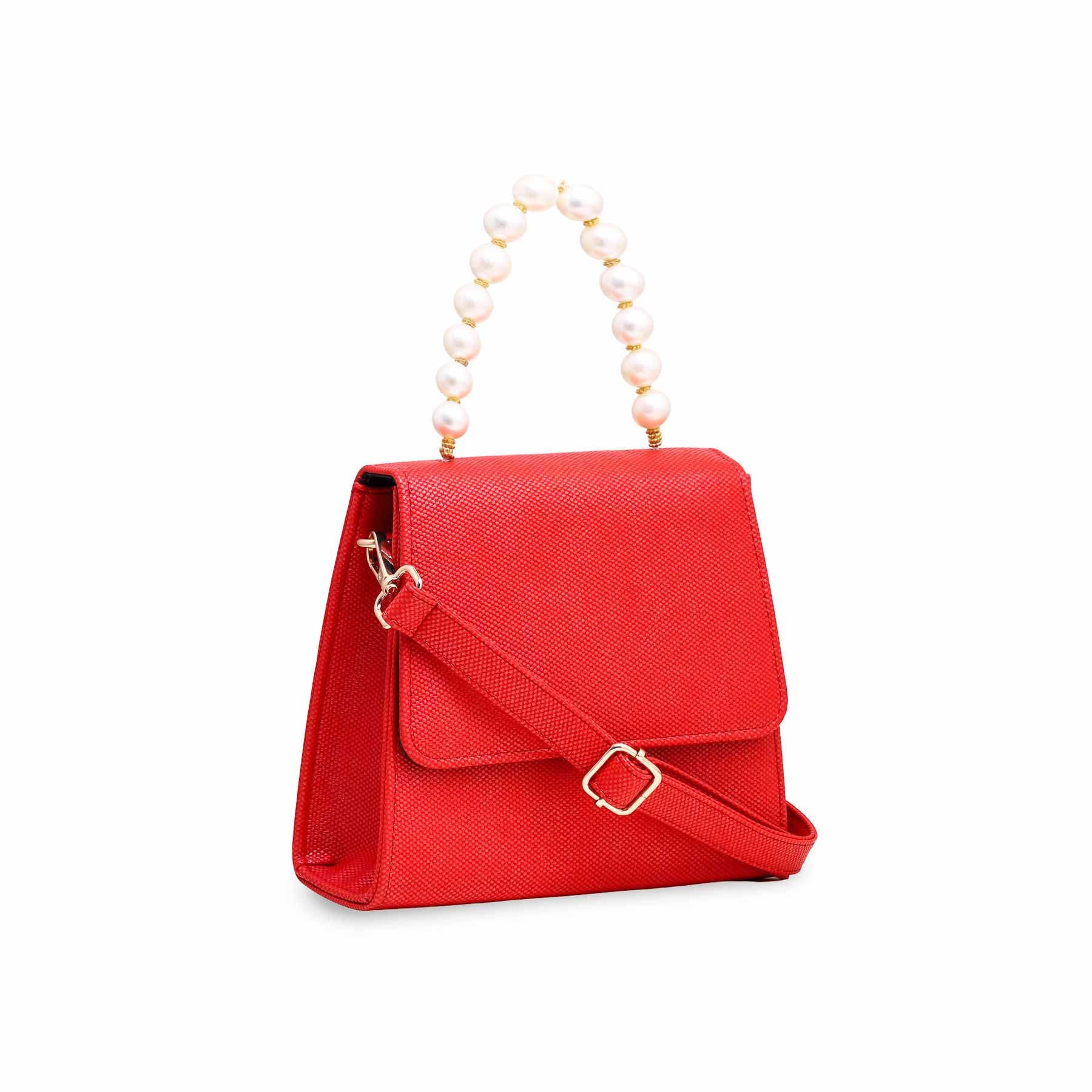 Red Casual Shoulder Bag P55607 - Image 2