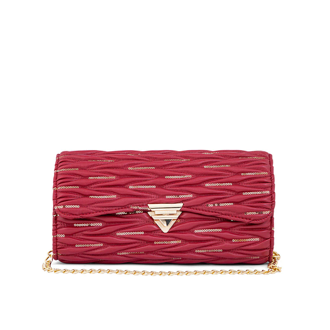 Red Casual Shoulder Bag P55659 - Image 2