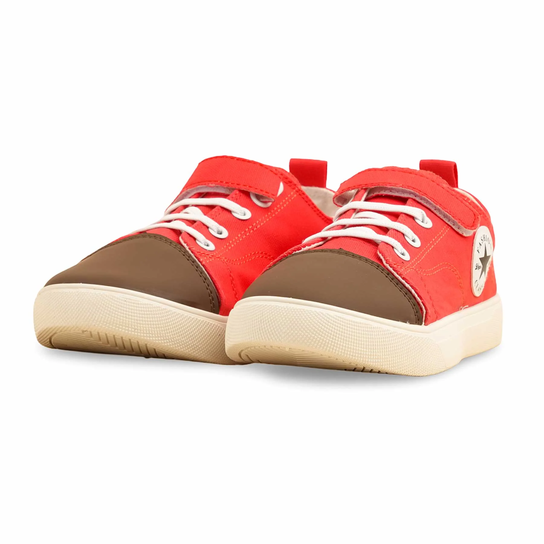 Red Casual Sneaker For Women AT7401 - Image 3