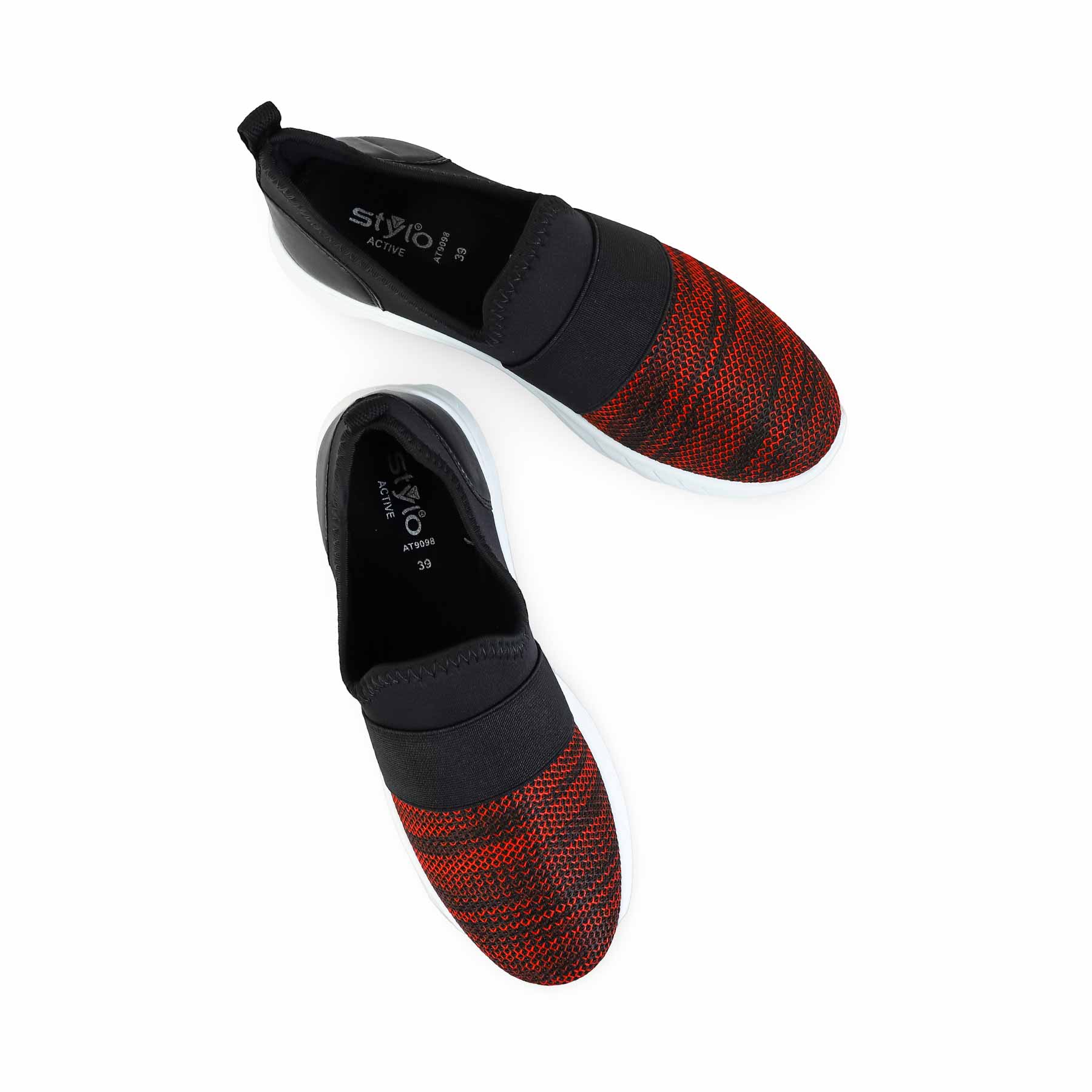 Red Casual Sneaker For Women AT9098 - Image 5
