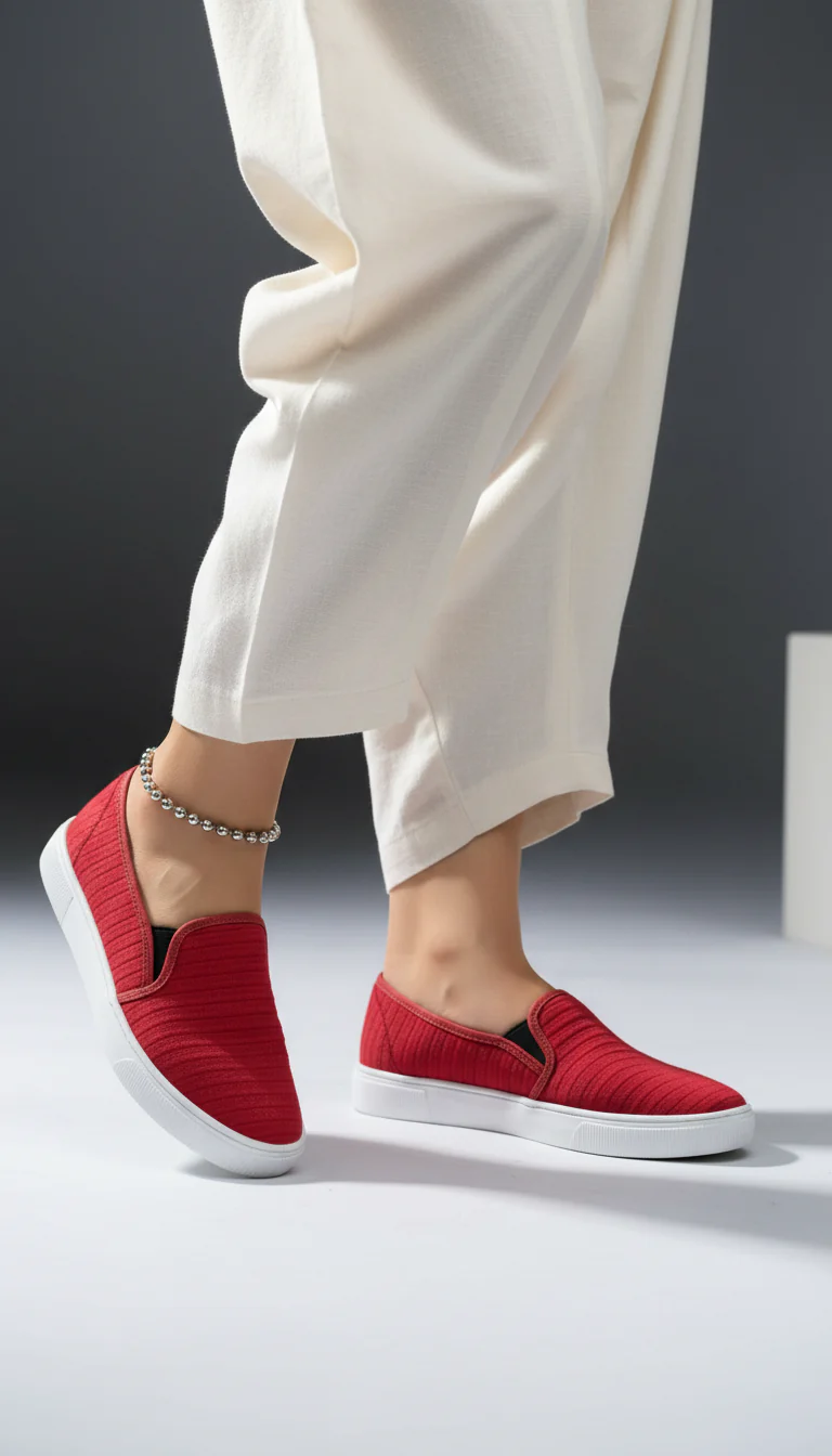 Red Casual Sneaker WN6204 - Image 7