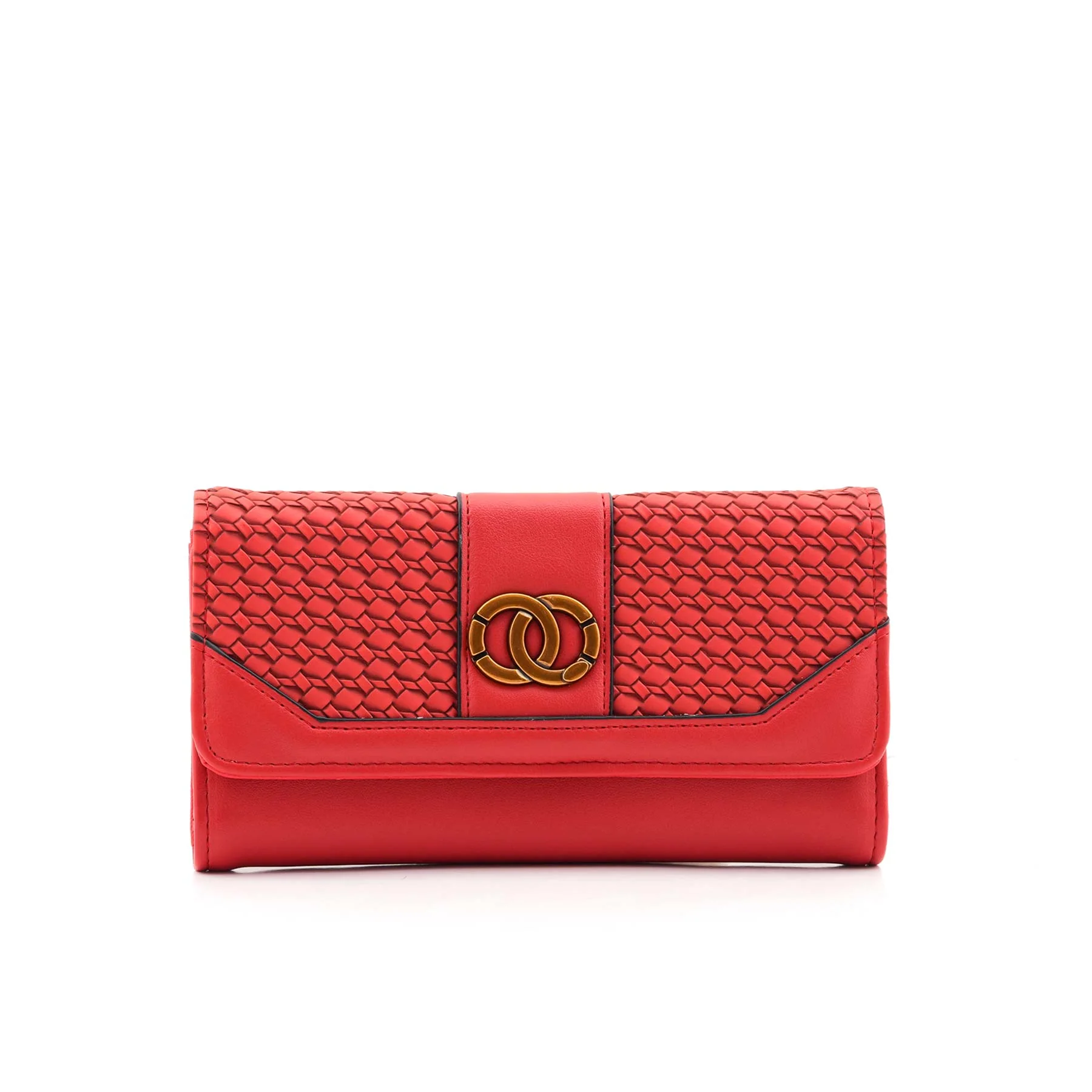 Red Casual Wallet For Women P71129 - Image 2