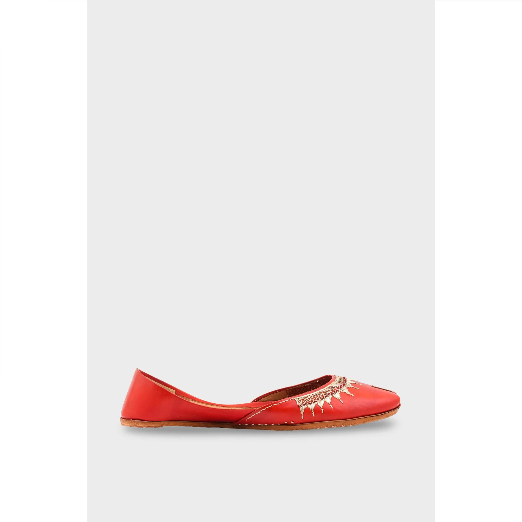 Red Leather Khussa EC8660 - Image 2