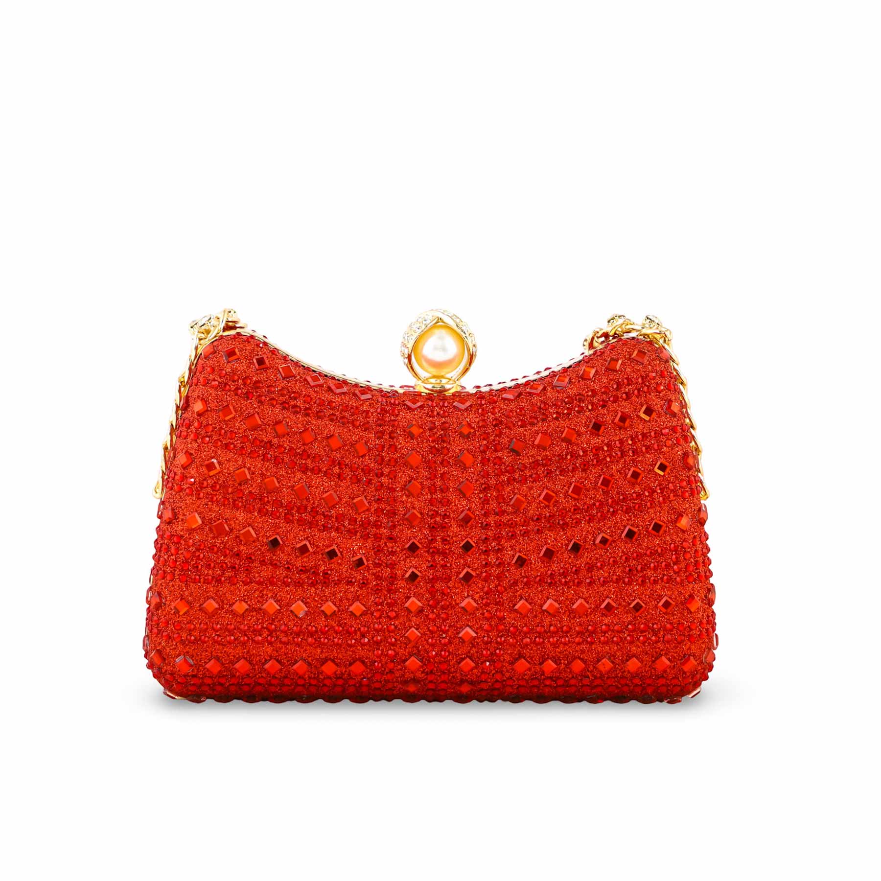 Red Fancy Clutch For Ladies P24385 - Image 4