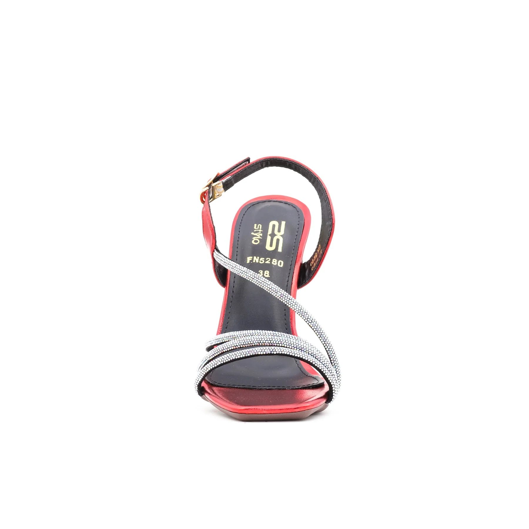 Red Fancy Sandal FN5280 - Image 3