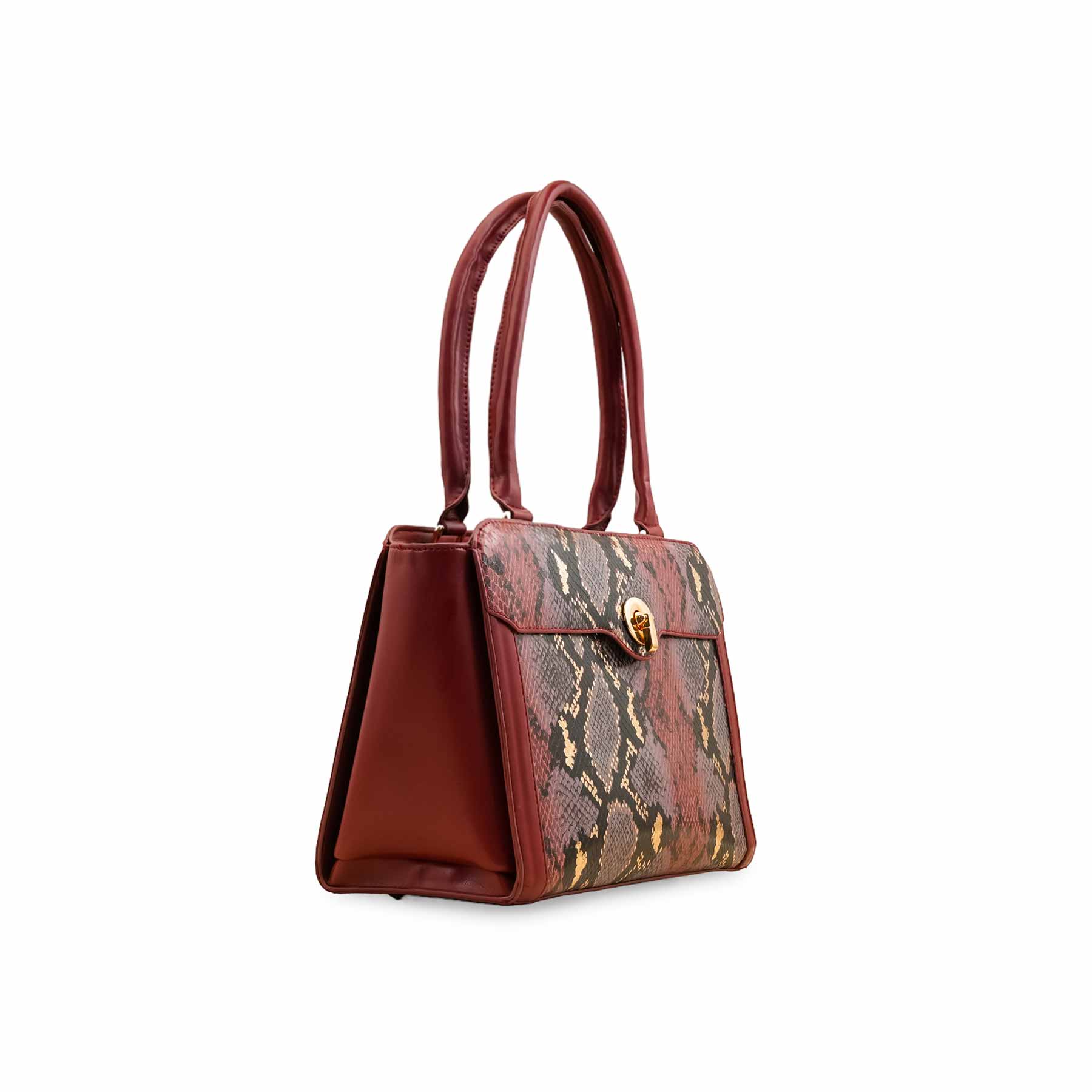 Red Formal Hand Bag For Ladies P55855 - Image 3