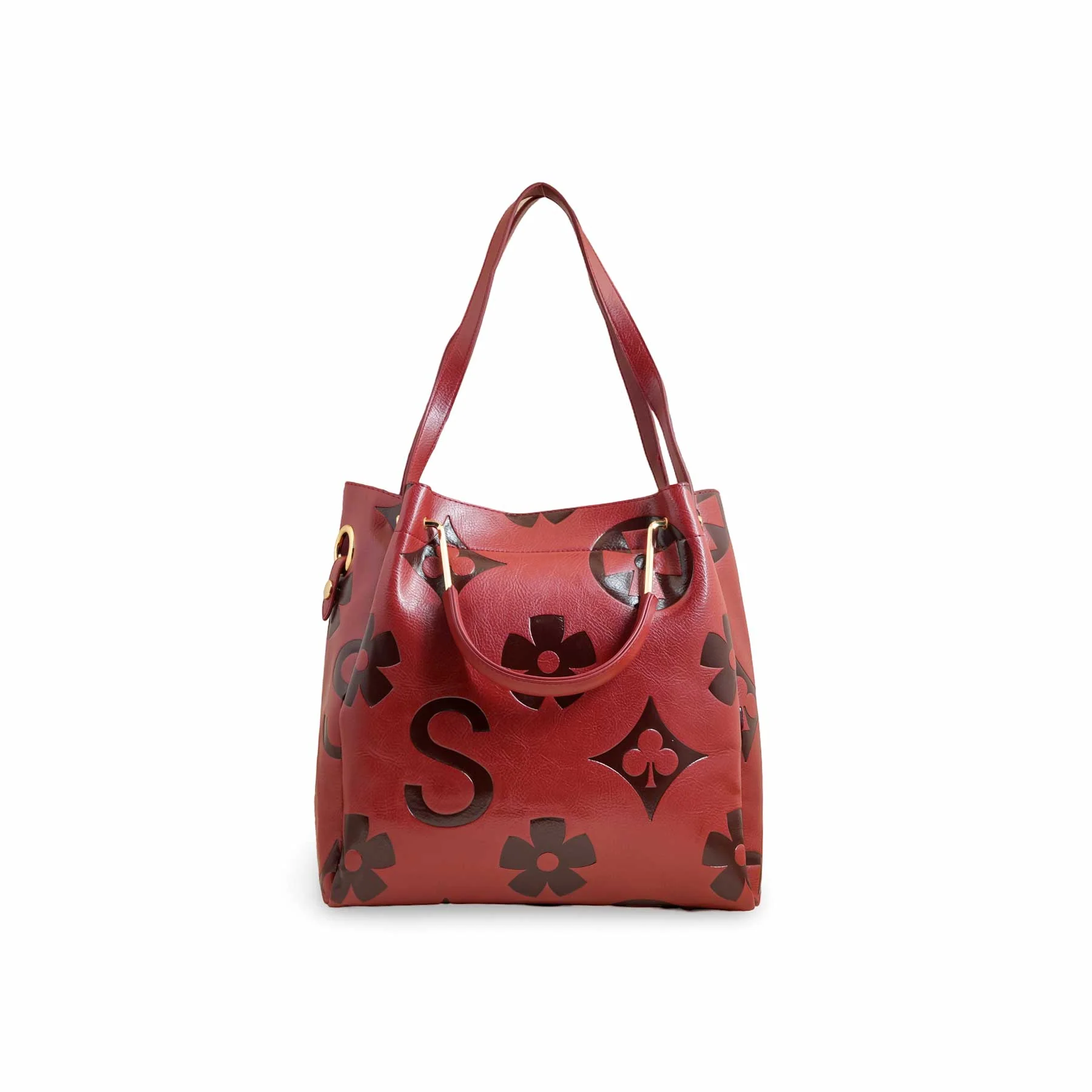Red Formal Hand Bag For Women P36220 - Image 3