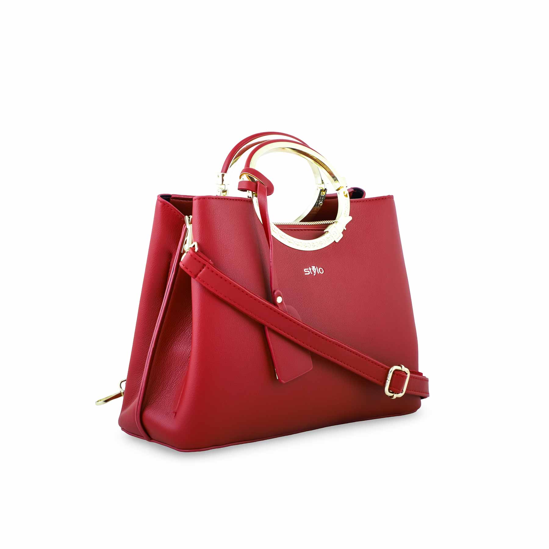 Red Formal Hand Bag P36255 - Image 3