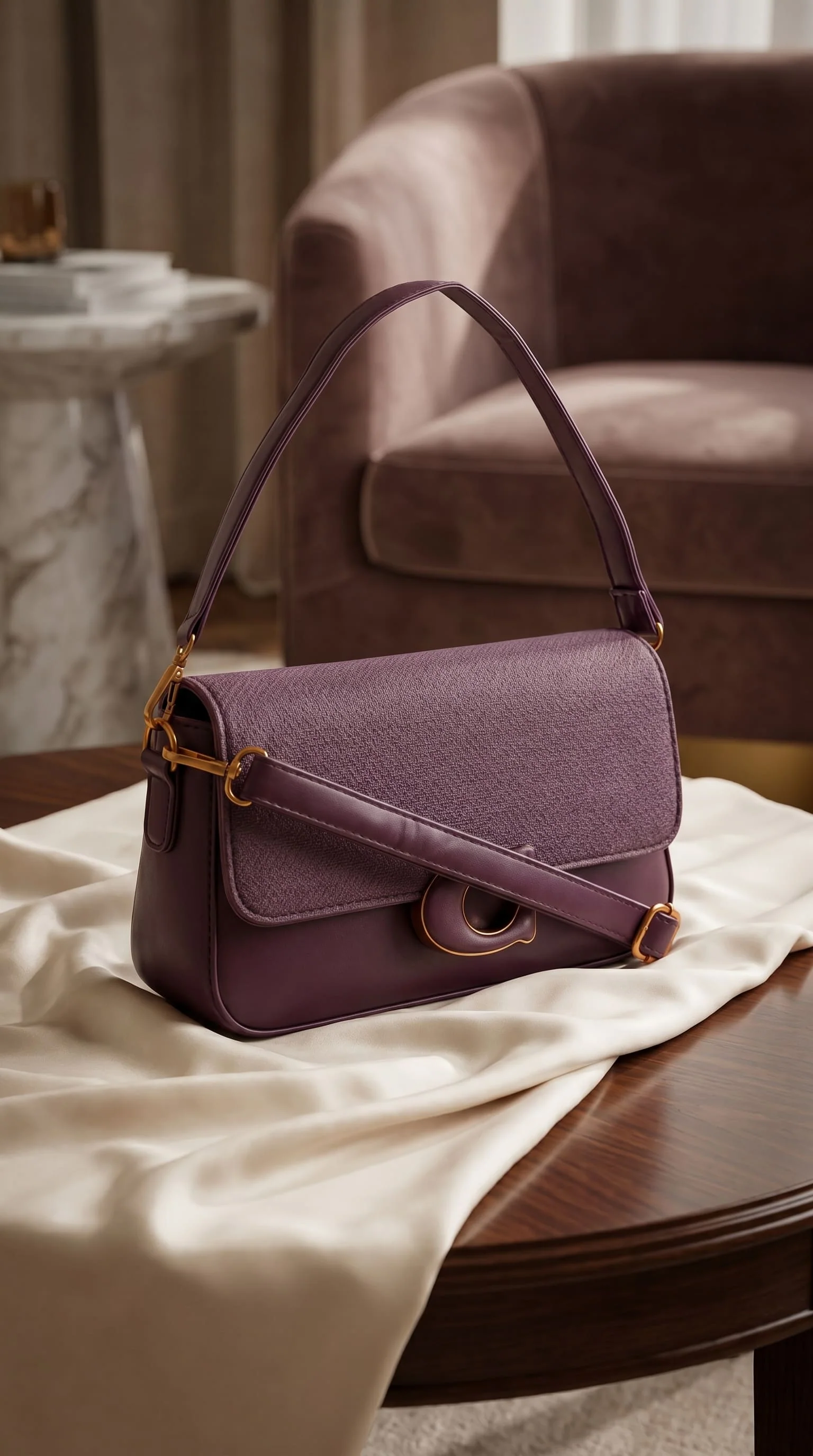 Red Formal Shoulder Bag For Ladies P36608