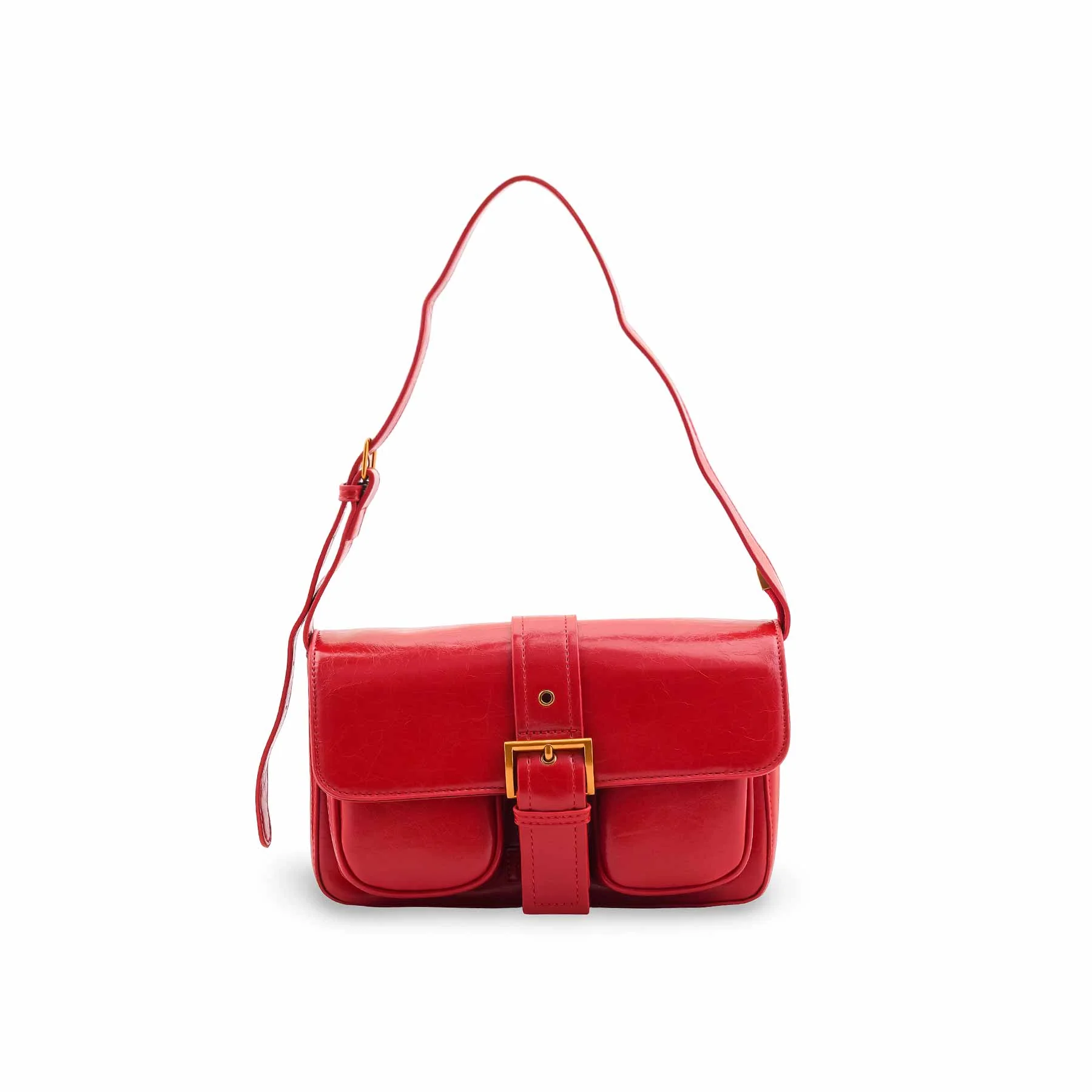 Red Formal Shoulder Bag For Women P36421 - Image 2