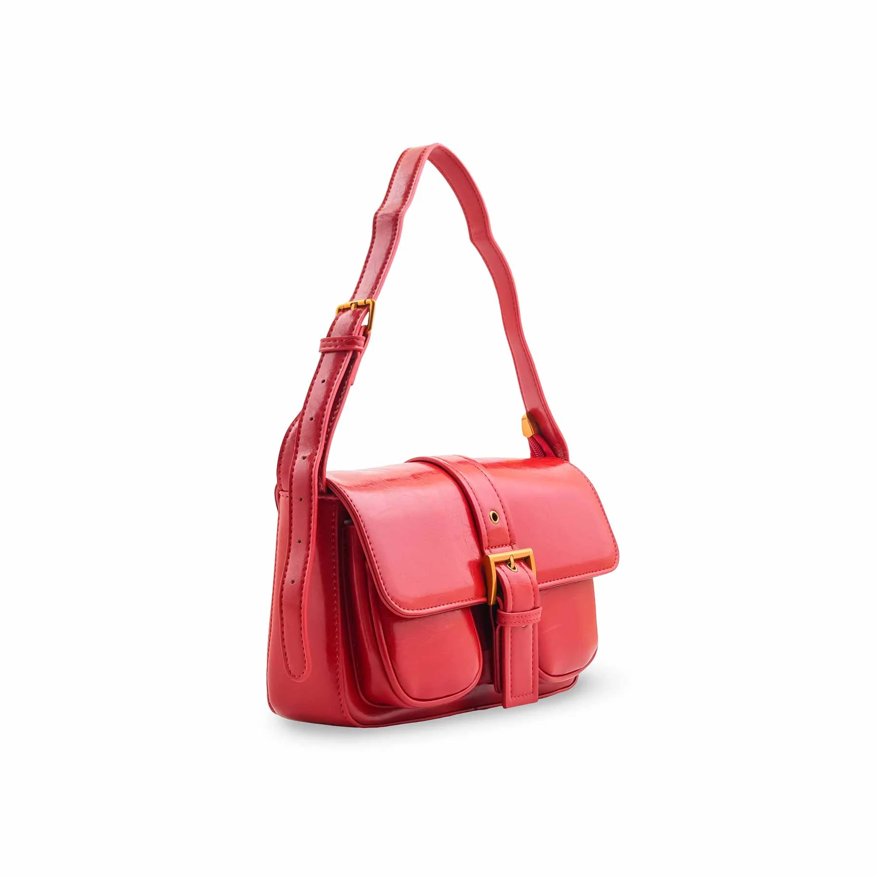 Red Formal Shoulder Bag For Women P36421 - Image 3
