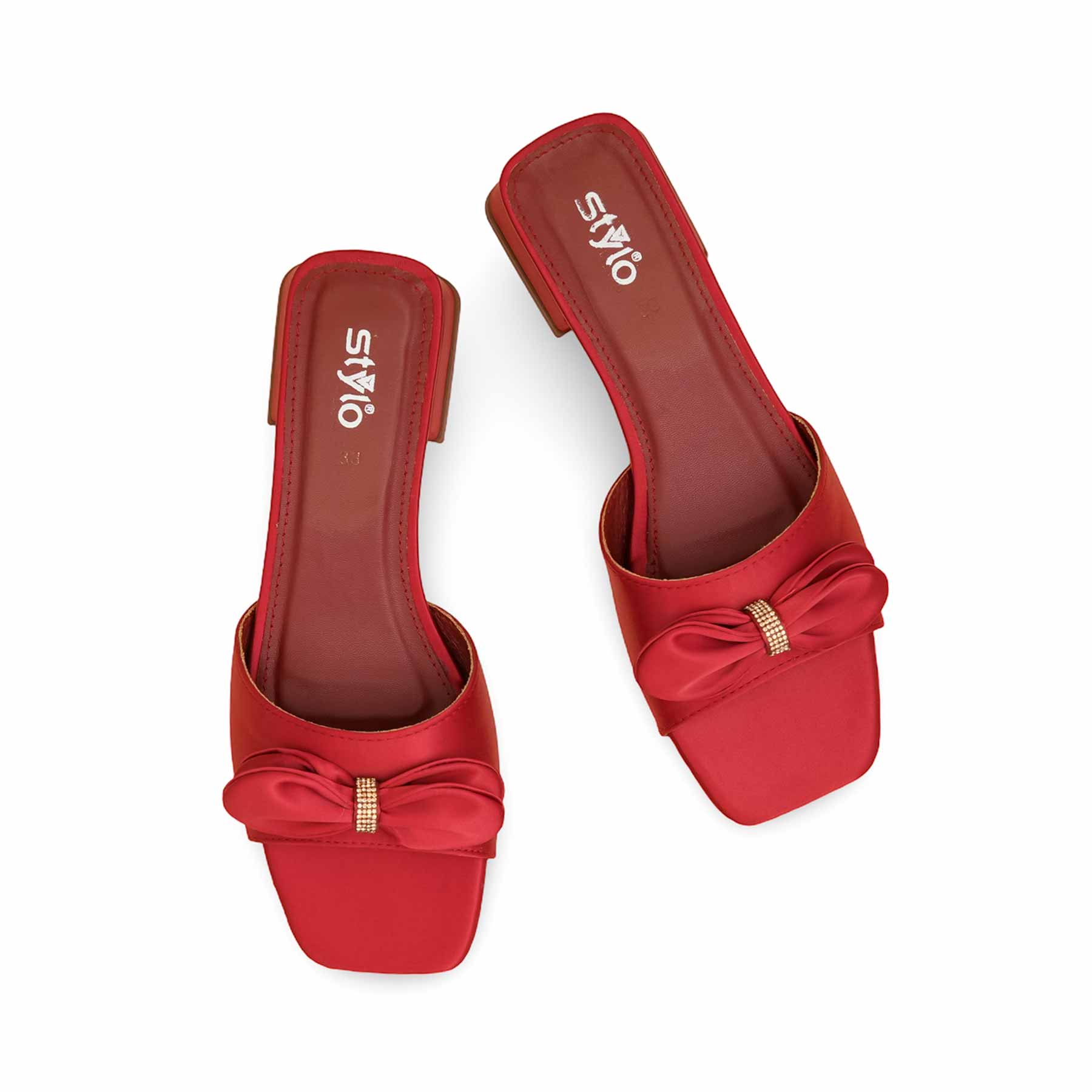 Red Formal Slipper For Women FRS004 - Image 5