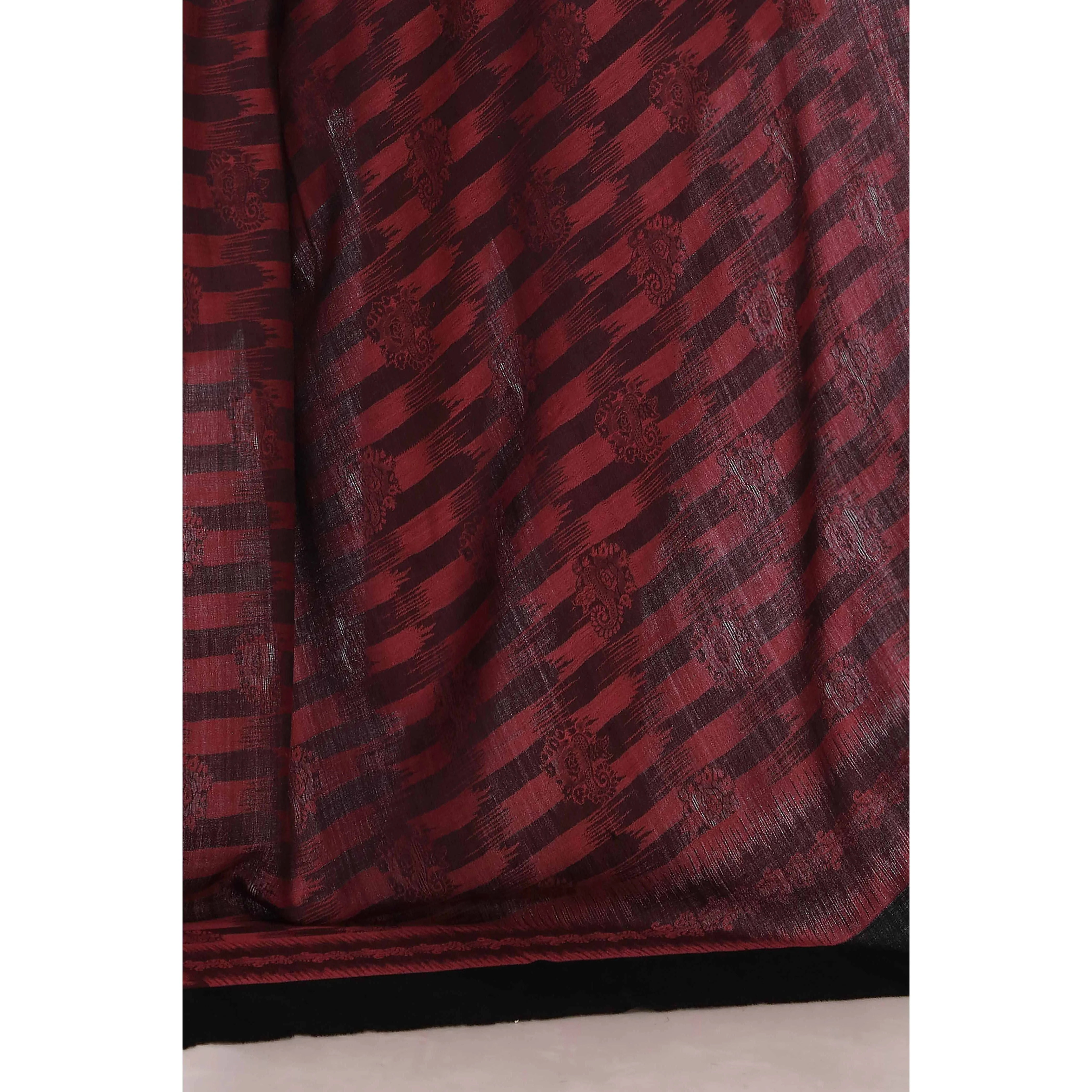 Red Jacquard Shawl PW2715 - Image 2