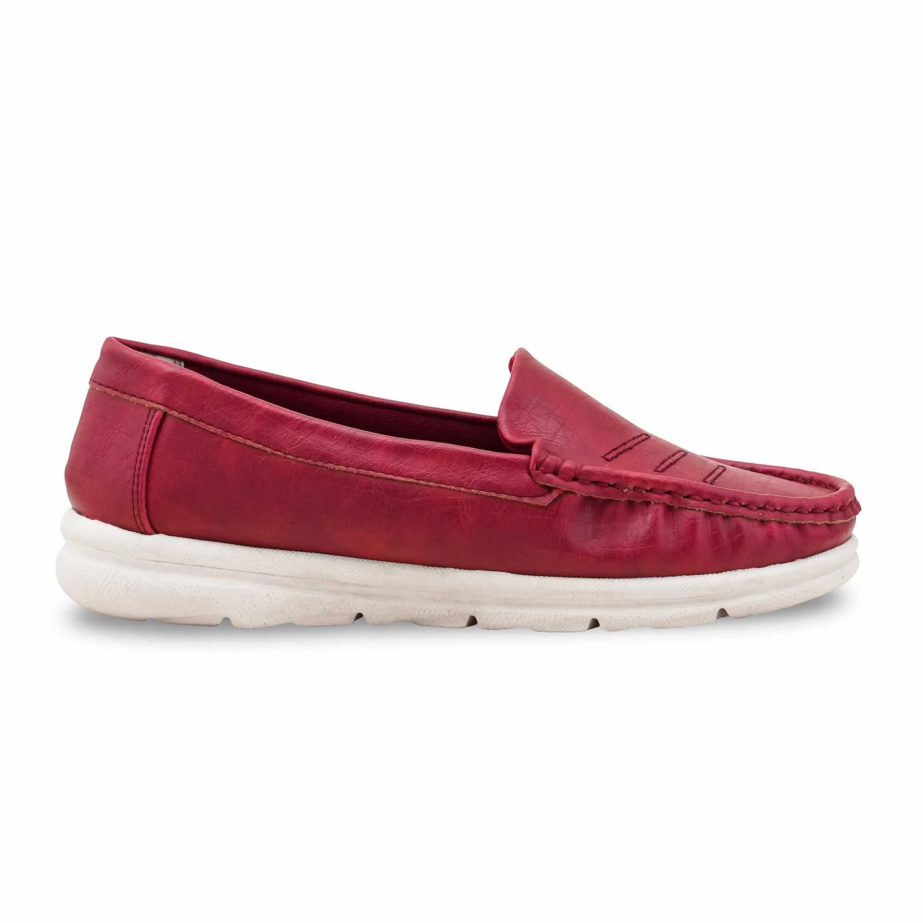 Red Moccasin For Women WNS009 - Image 2