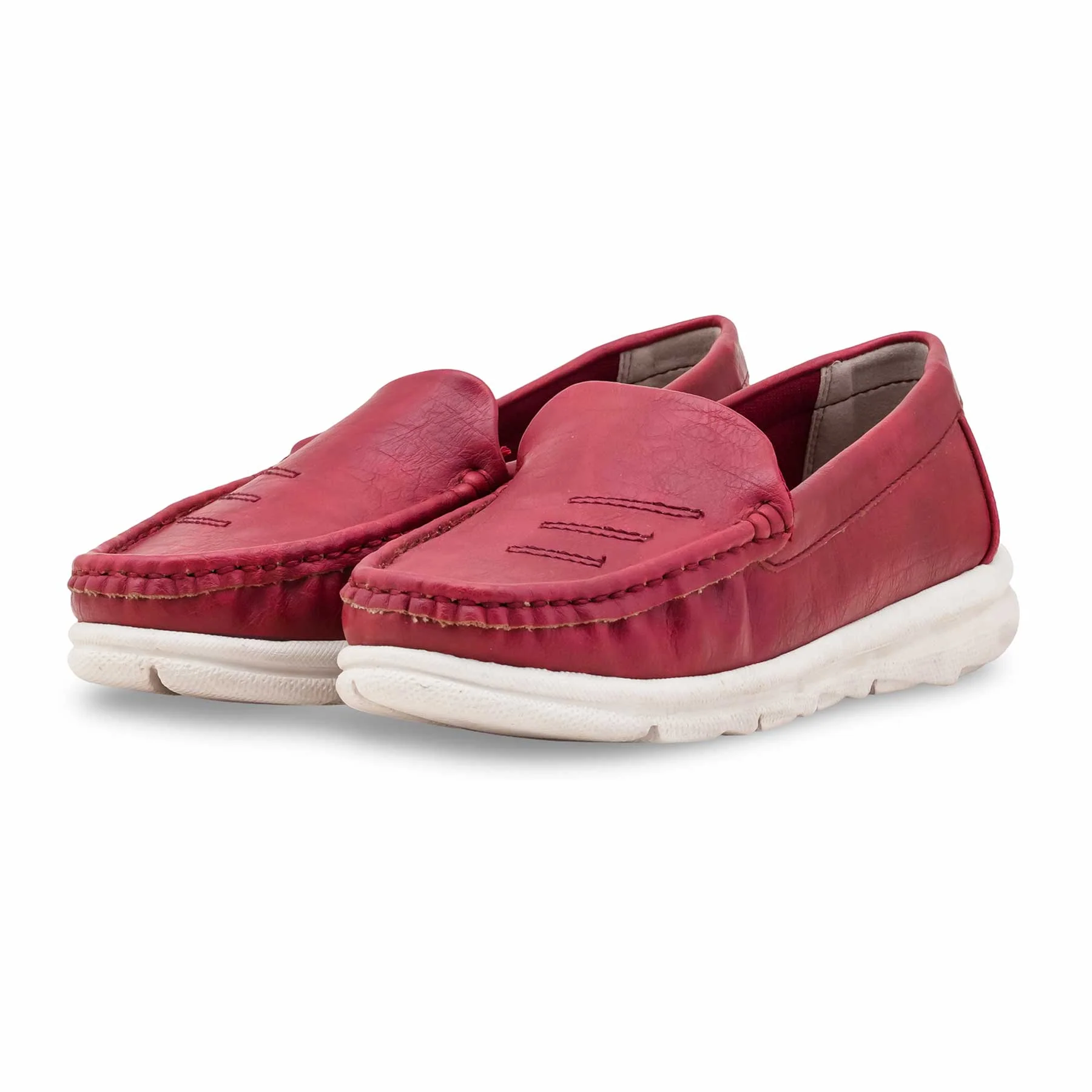 Red Moccasin For Women WNS009 - Image 3