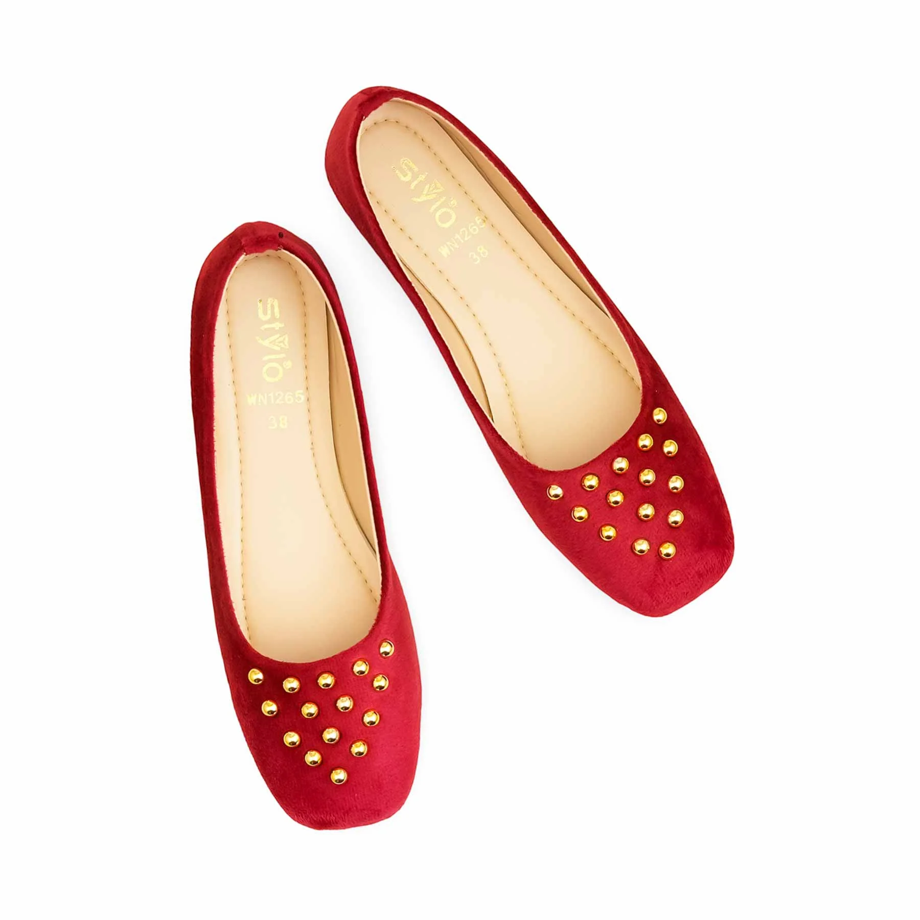 Red Pumps For Ladies WN1265 - Image 5