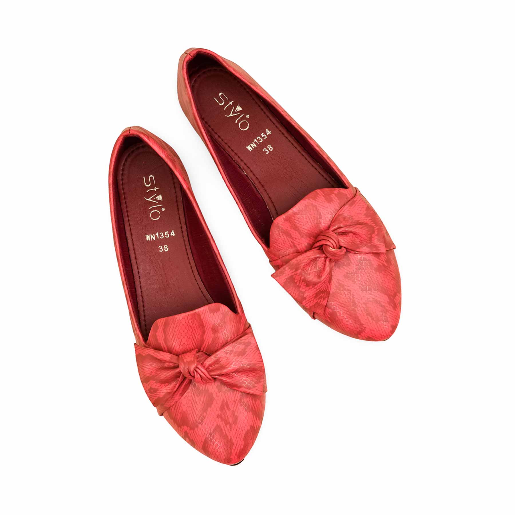 Red Pumps For Ladies WN1354 - Image 5