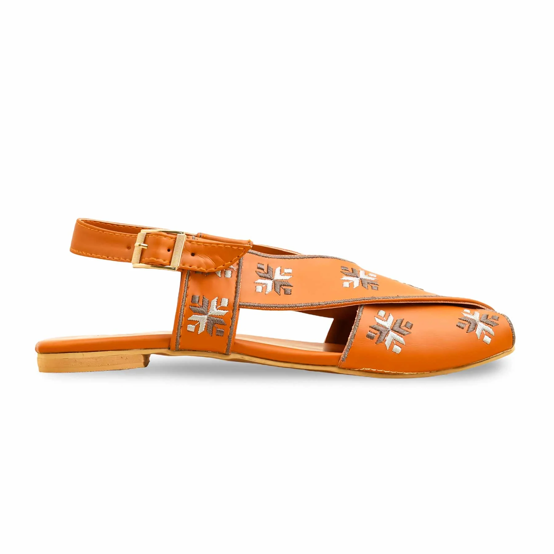 Rust Formal Peshawari Chappal EC3190 - Image 2