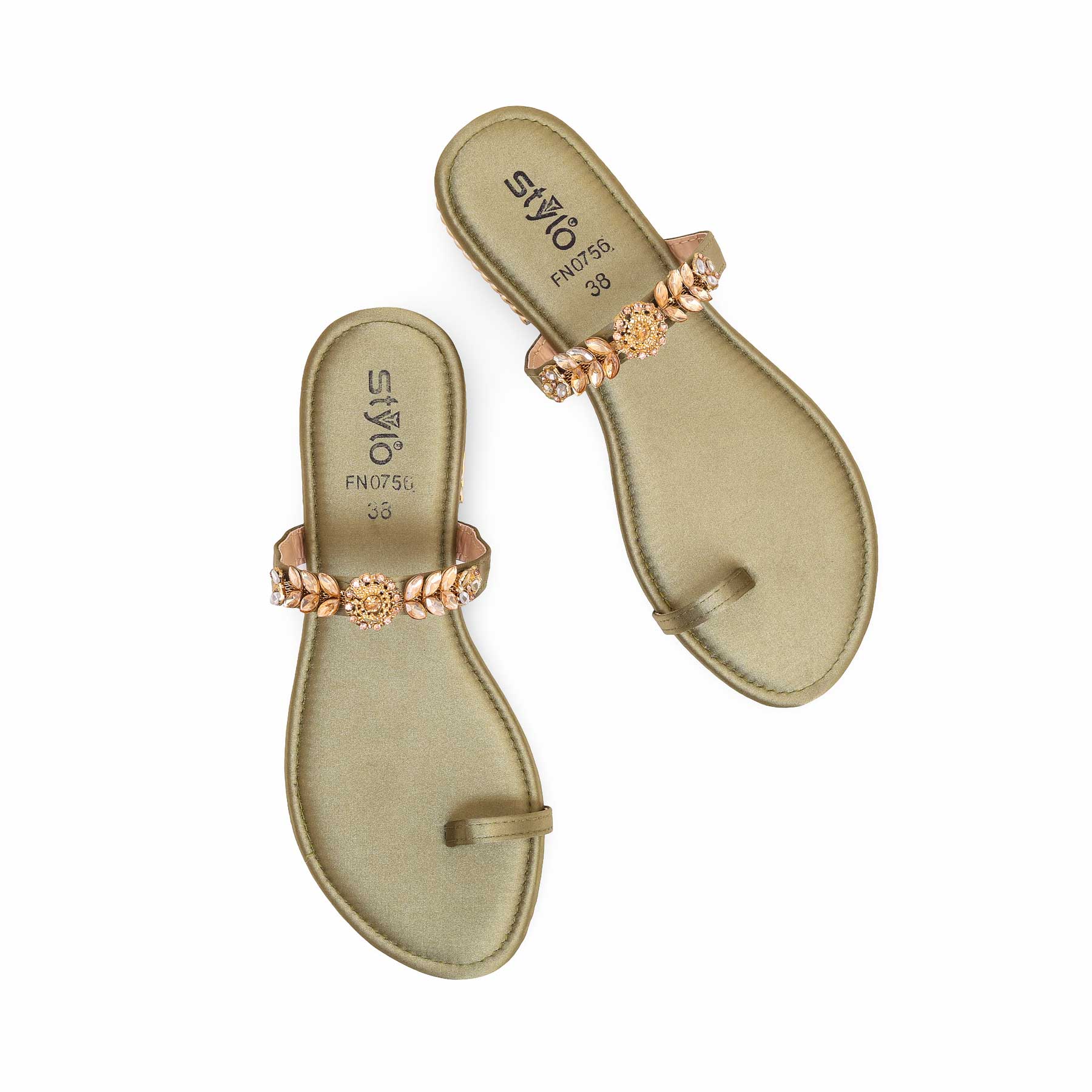 Seagreen Fancy Chappal FN0756 - Image 5