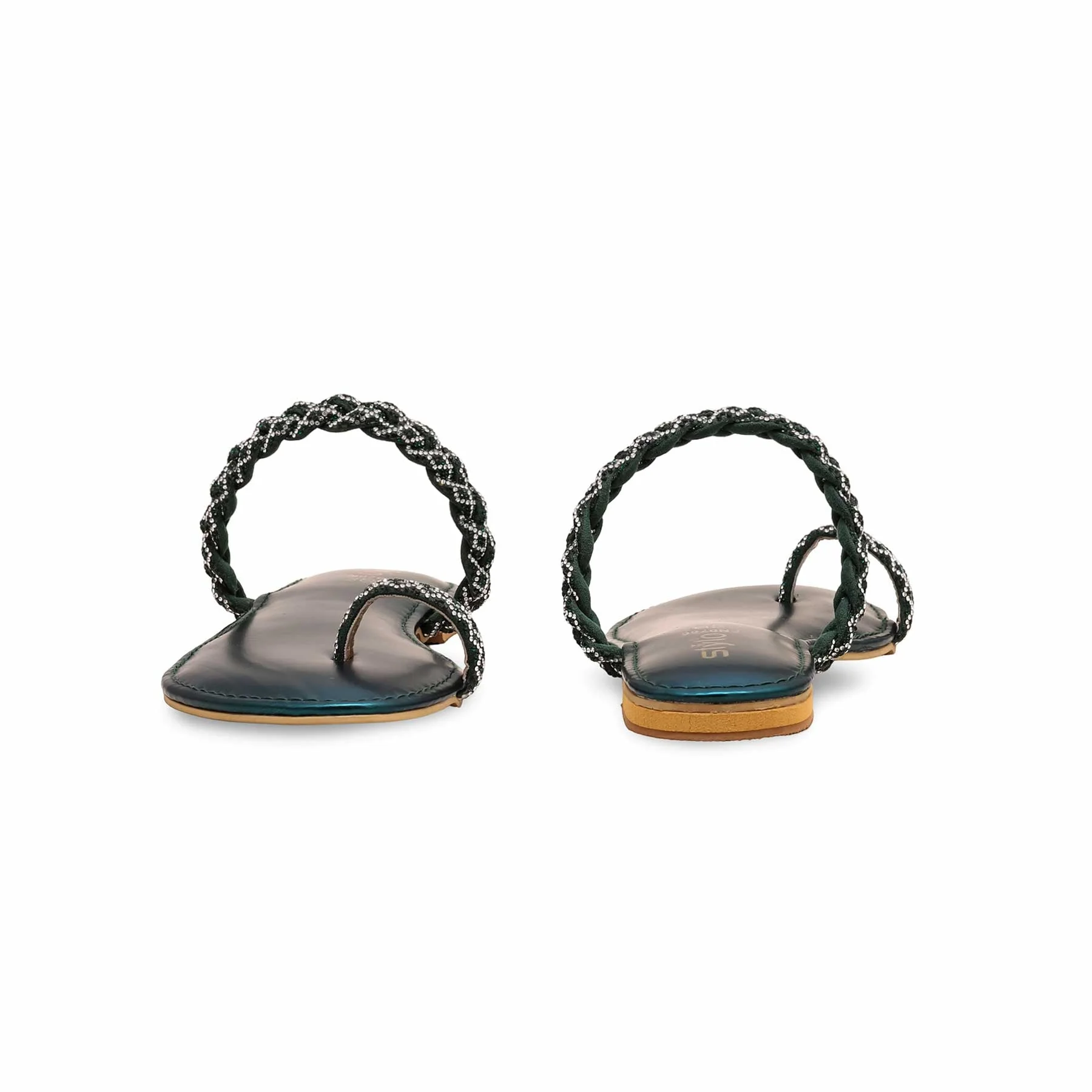 Seagreen Fancy Chappal FN0766 - Image 3